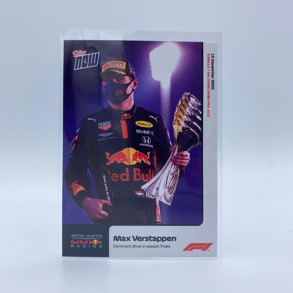 Max Verstappen #23 Dominant Drive Season Final Topps Now 2020 F1 Racing Card - Perfect for Collectors and Formula 1 Fans