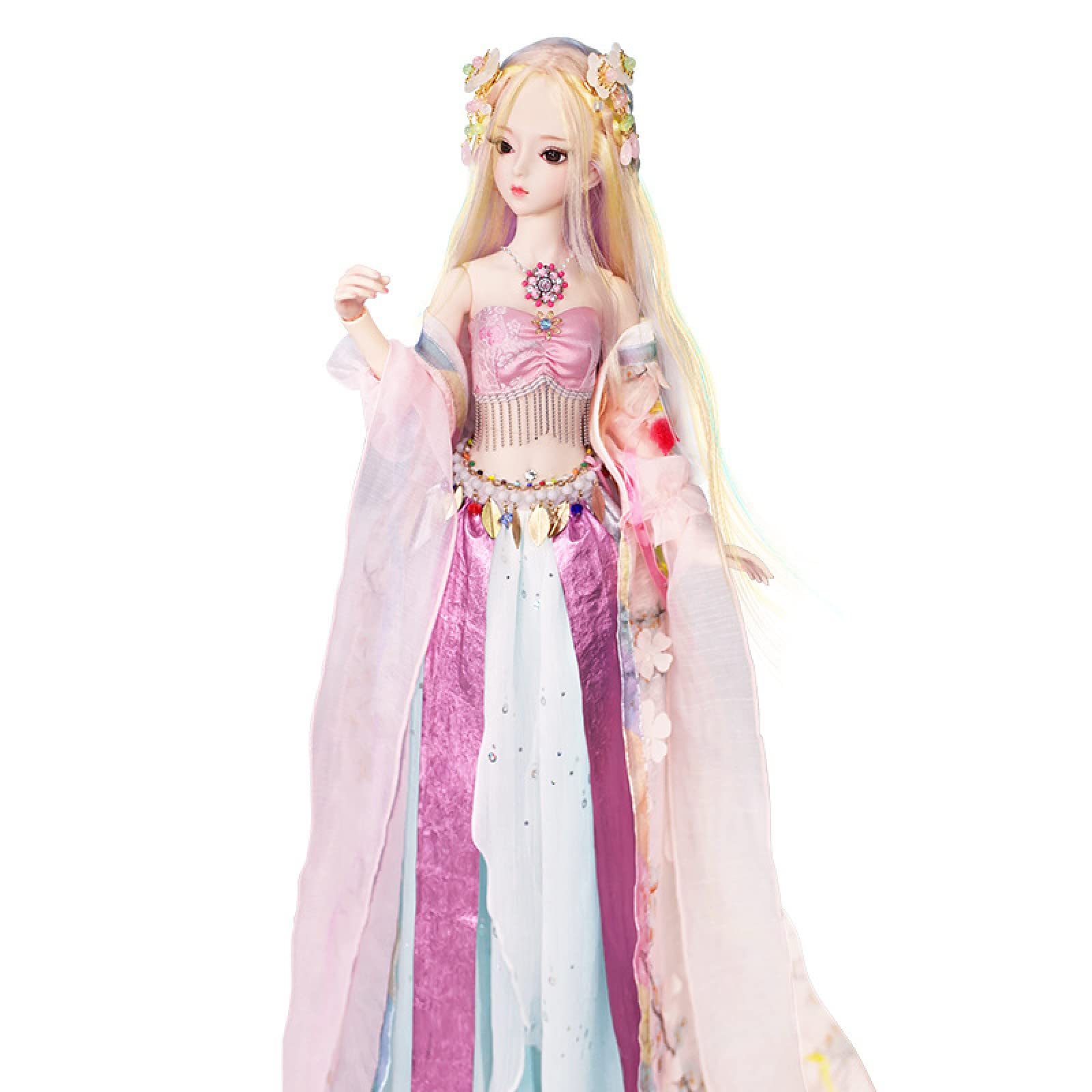 1/3 Scale Fashion BJD Dolls 24 Inch Jointed Doll with Full Outfit Set - DIY Toy with Clothes, Shoes, Wig & Makeup Kit - Perfect Gift for Girls, Collectors & Cosplay Enthusiasts - Great for Role Play, Photography & Display