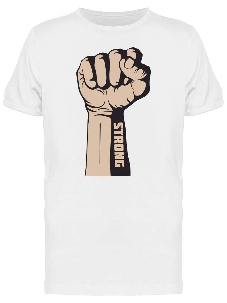 Men's Motivational Hand Fist Strong Quote T-Shirt - Gym Workout & Streetwear Fashion Tee