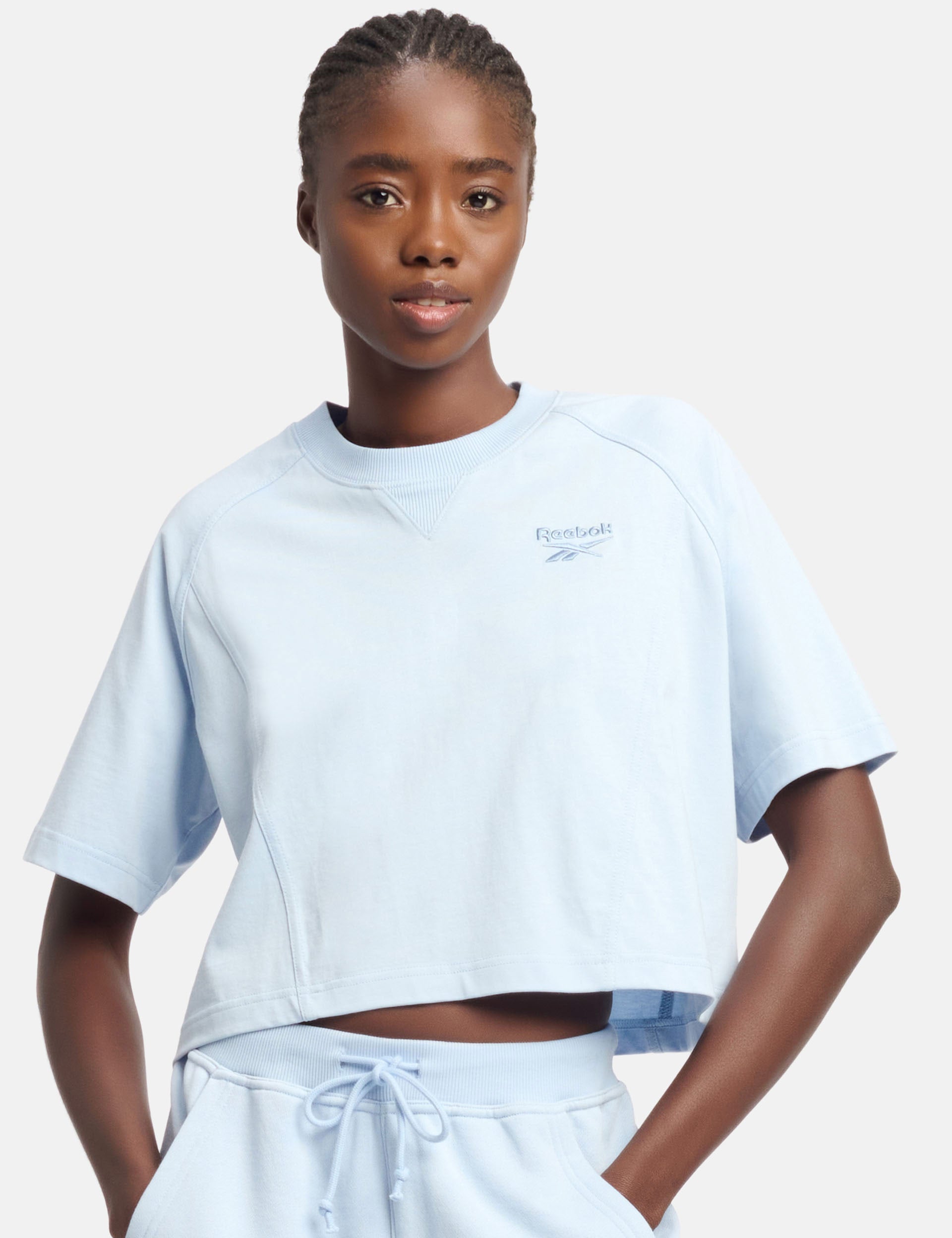 Y2K Blue Graphic T-Shirt by Icon Elements - Trendy Vintage Style for Casual Wear & Street Fashion