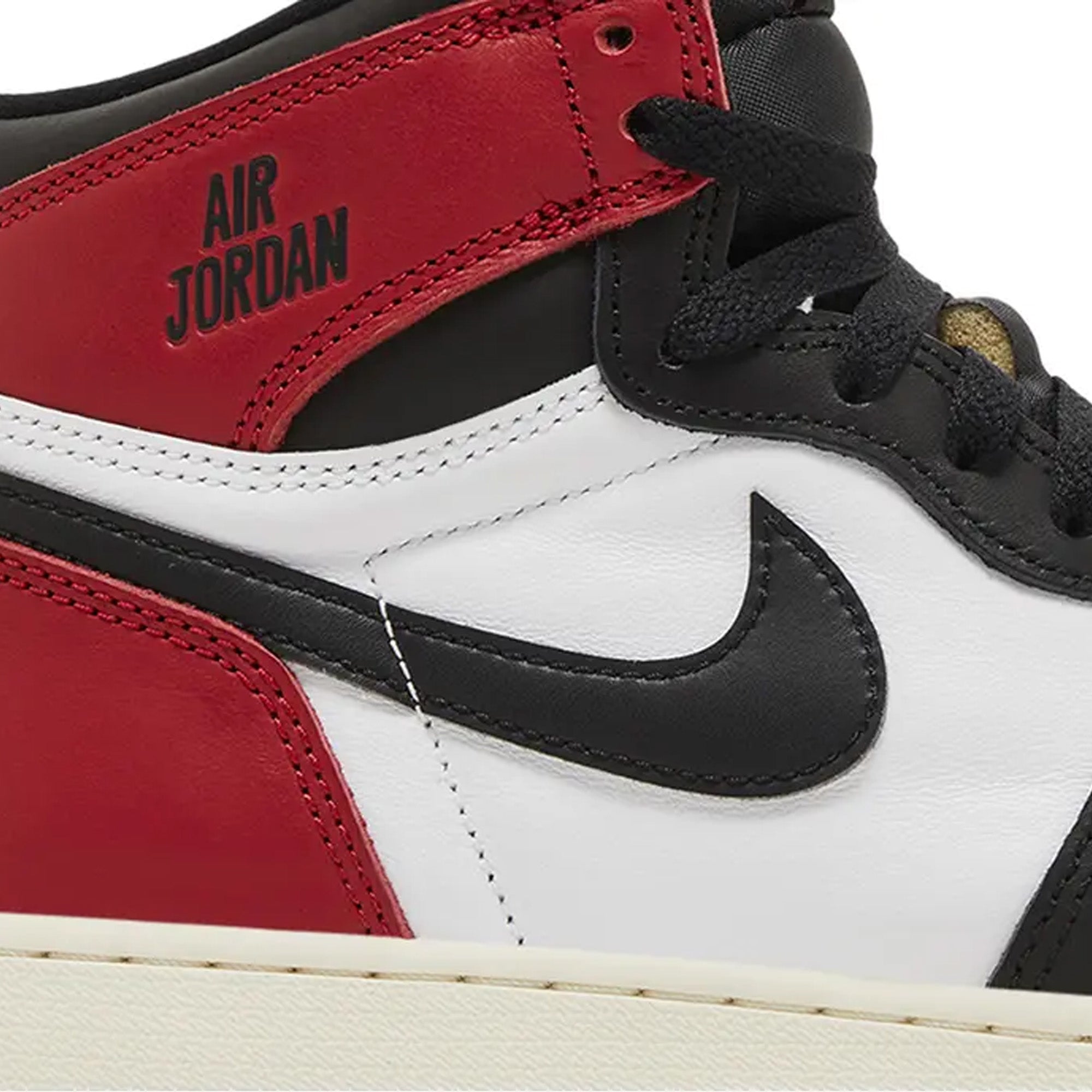 Air Jordan 1 Retro High OG 'Black Toe Reimagined' GS Sneakers (2025) - Classic Basketball Shoes for Women & Girls, Perfect for Streetwear, Casual Outfits & Sneaker Collectors