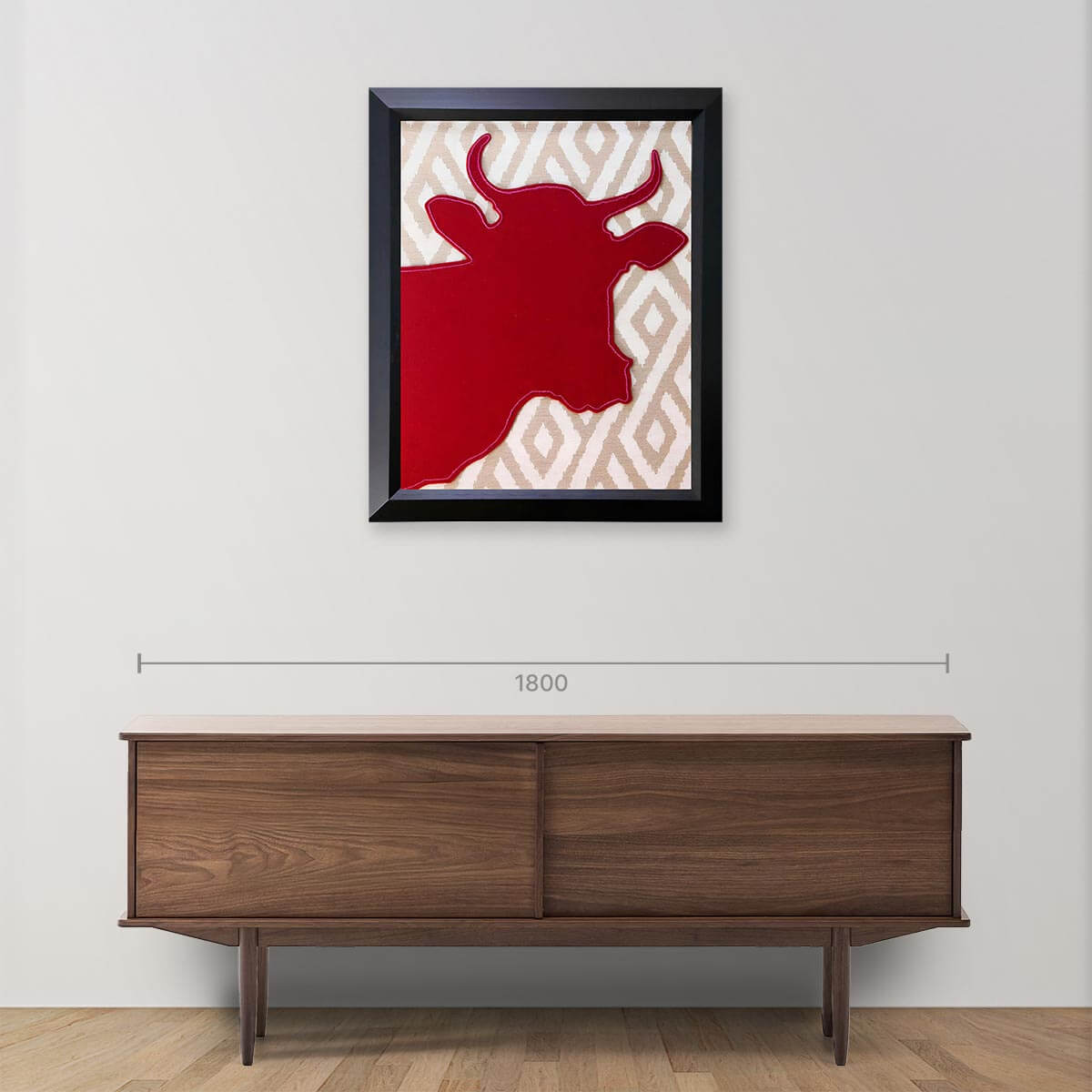 Cow Print Embroidery Sewing Panel - DIY Craft Fabric for Quilting, Home Decor, and Fashion Projects