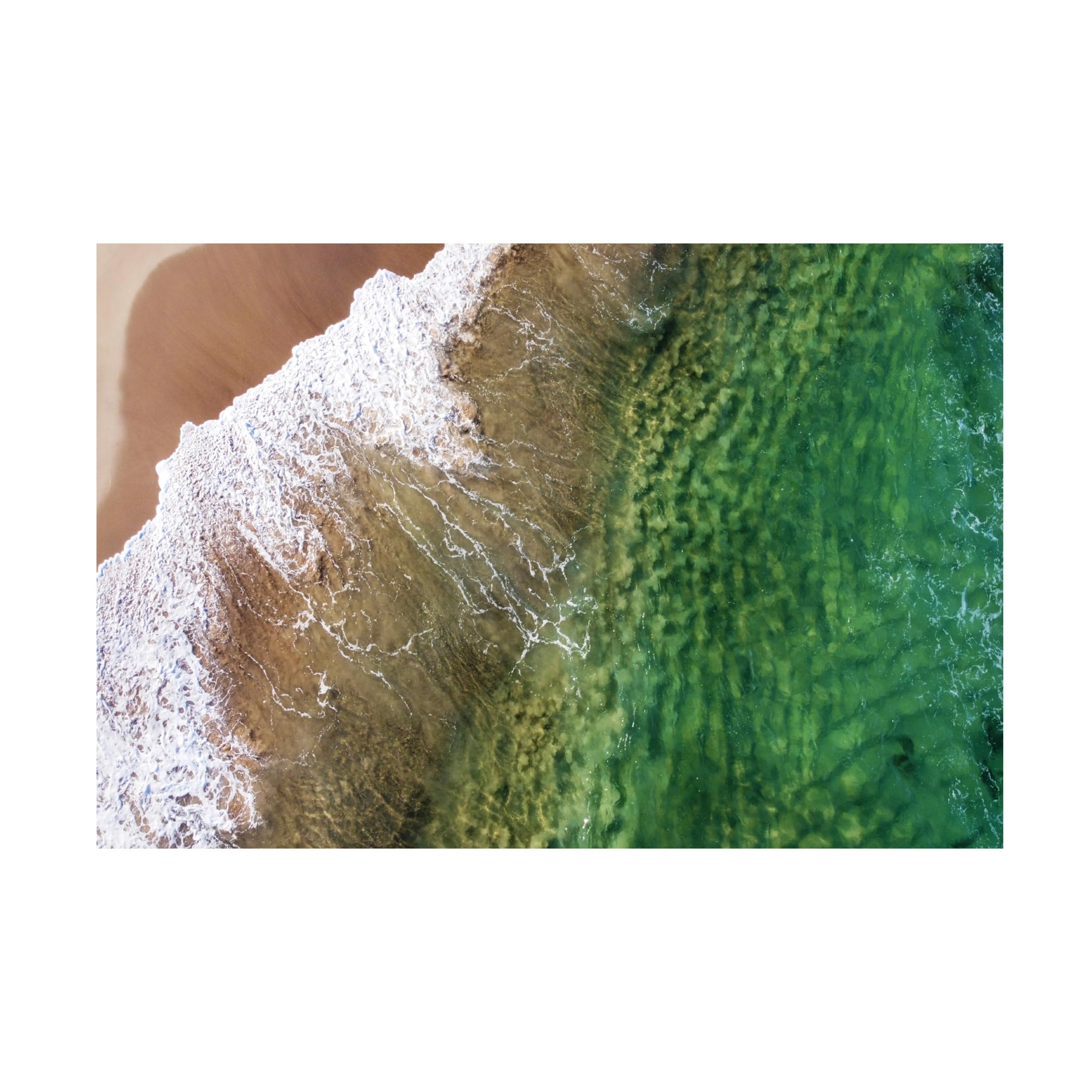 Trademark Fine Art 'Art of Waves' Canvas Wall Art by Beata Czyzowska - Ocean Wave Painting for Coastal Home Decor, Beach House Living Room & Bedroom Wall Decor