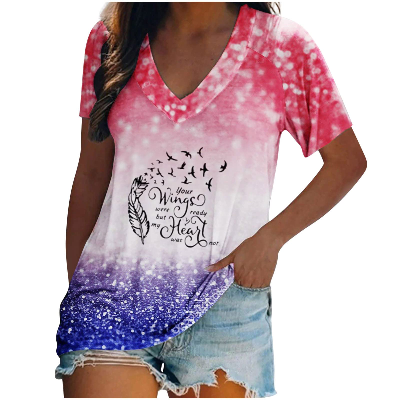 Women's Cotton Short Sleeve Tunic Top - Casual Summer Blouse for Women | Perfect for Office, Beach & Everyday Wear