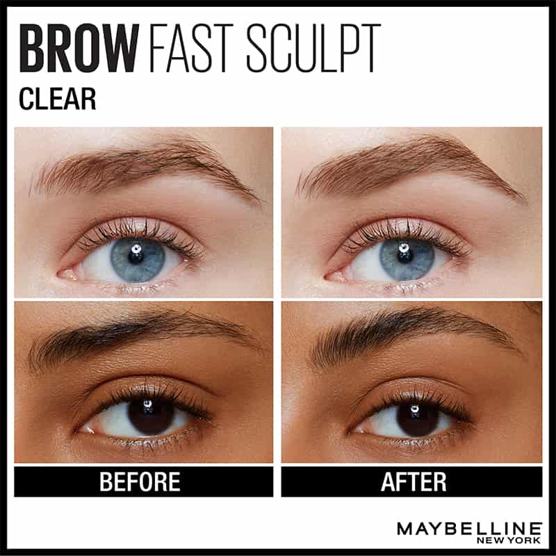 Maybelline Express Brow Fast Sculpt Eyebrow Gel Mascara - Waterproof Eyebrow Makeup for Defined Brows - Perfect for Daily Use & Special Occasions