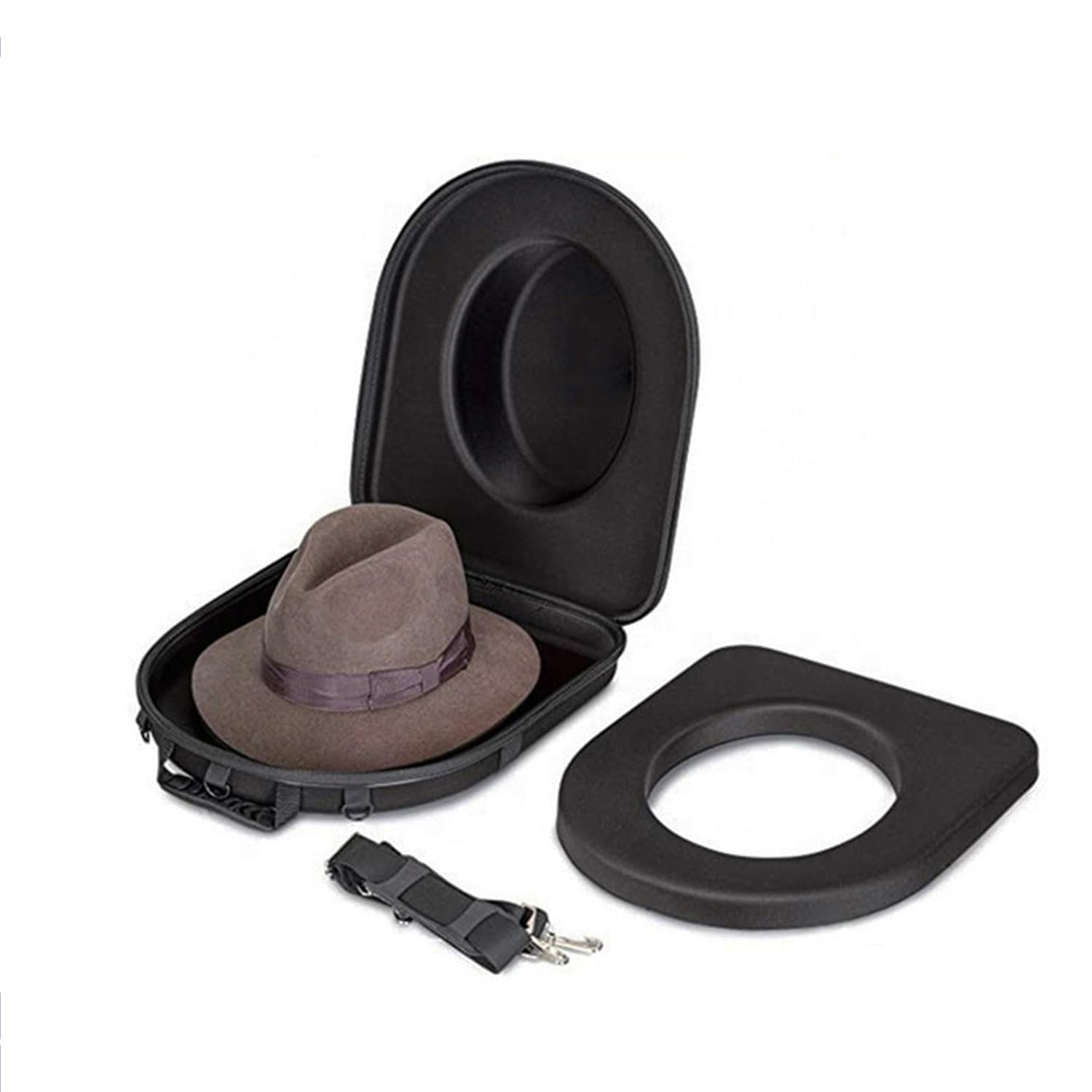 Durable Travel Hat Box for Cowboy, Panama & Fedora Hats - Crush Proof Hat Carrier for Men & Women - Perfect for Airplane, Road Trips & Outdoor Adventures