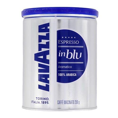 Lavazza InBlu Ground Espresso Coffee - 8.8 oz Can - Rich & Aromatic Blend for Espresso Machines & Moka Pots - Perfect for Home Brewing & Coffee Shops