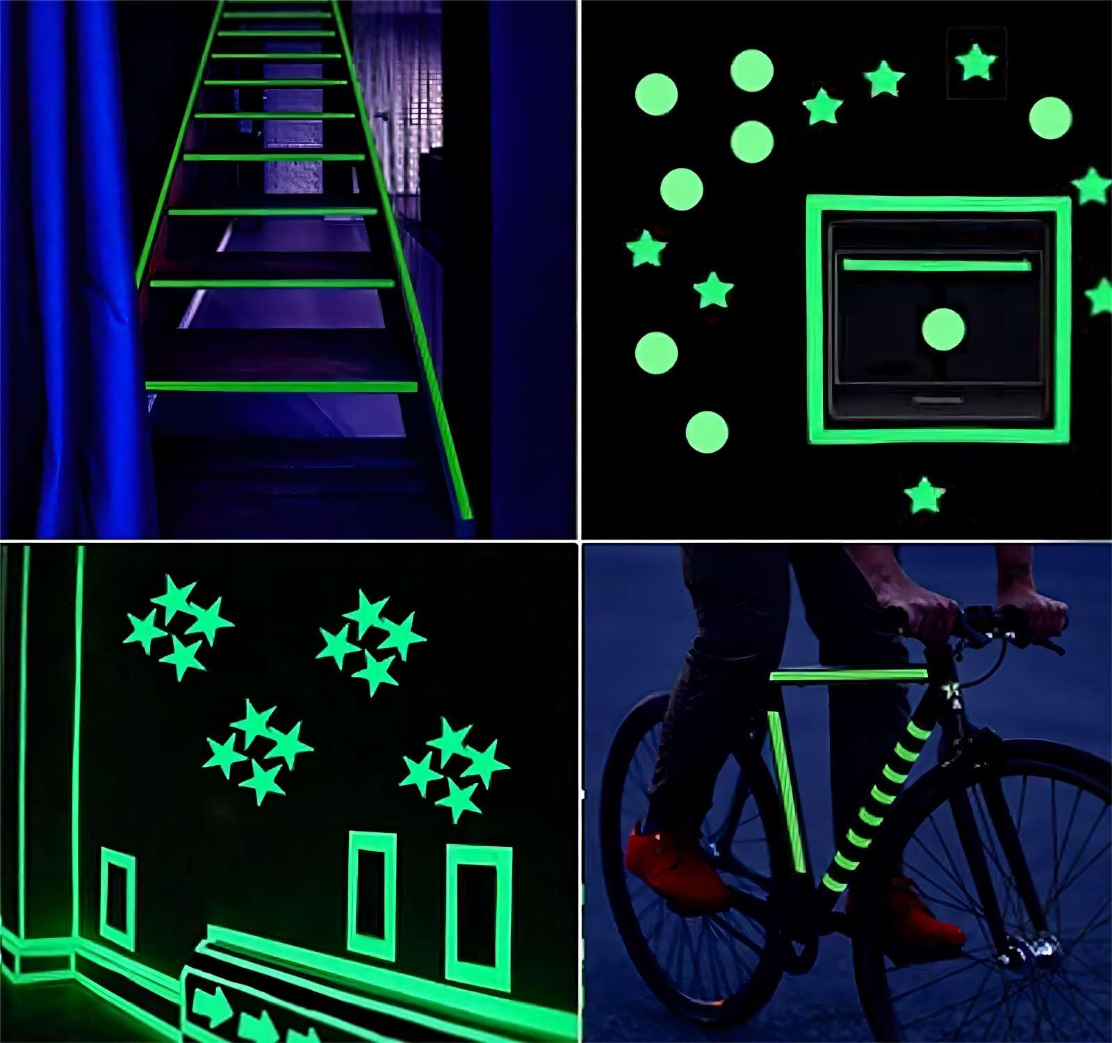 ZUEXT Glow in The Dark Anti-Slip Tape 2in x 30Ft - Waterproof Non-Slip Grip Friction Tape for Stairs, Steps & Ramps - Ideal for Indoor/Outdoor, Commercial & Industrial Use - Perfect for Stair Safety, Night Visibility & Wet Surface Traction