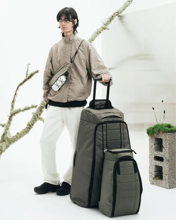 Db Hugger 90L Roller Check-in Luggage - Spacious & Durable Travel Suitcase for Airlines, Business Trips & Long Vacations
