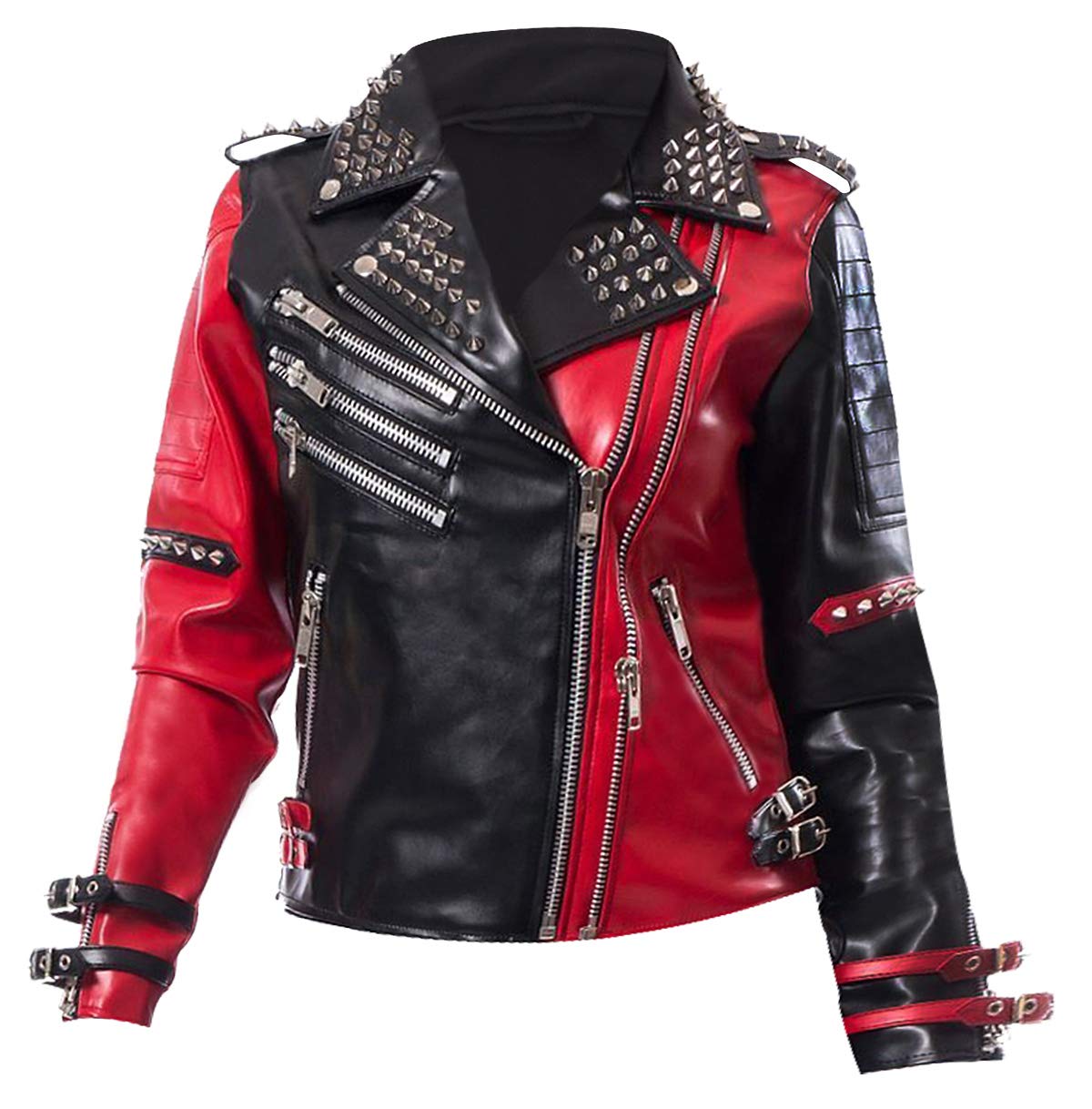 Harley Quinn Women's Halloween Costume - Queen of Hearts Cosplay Jacket for Women | DC Comics Superhero Outfit for Halloween Parties & Comic Conventions