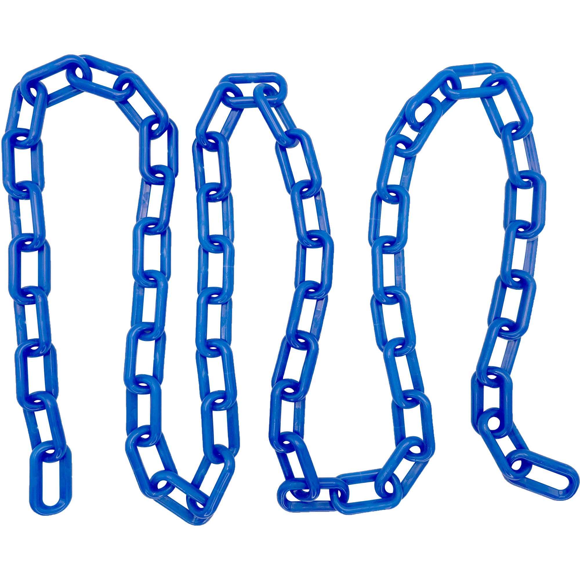 2001 5ft Medium Plastic Chain - Durable Decorative Link for Party Decor, Crowd Control, and DIY Projects