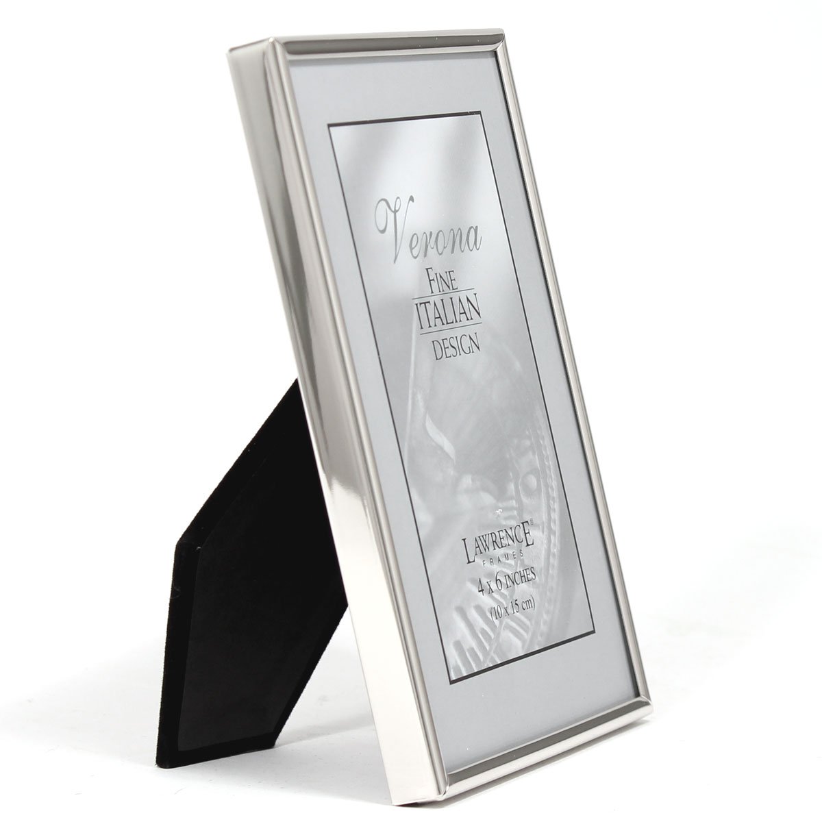 Lawrence Frames Simply Metal Picture Frame 4x6 Inches Silver - Perfect for Displaying Photos, Artwork, and Certificates in Home or Office Decor