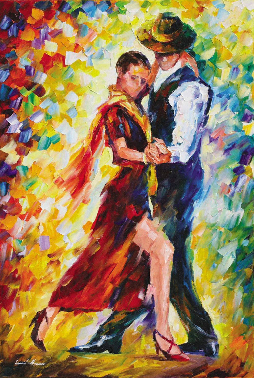 1500-Piece Tango in The Wind Jigsaw Puzzle - Fun Family Game for Adults & Kids, Stress Relief & Brain Teaser
