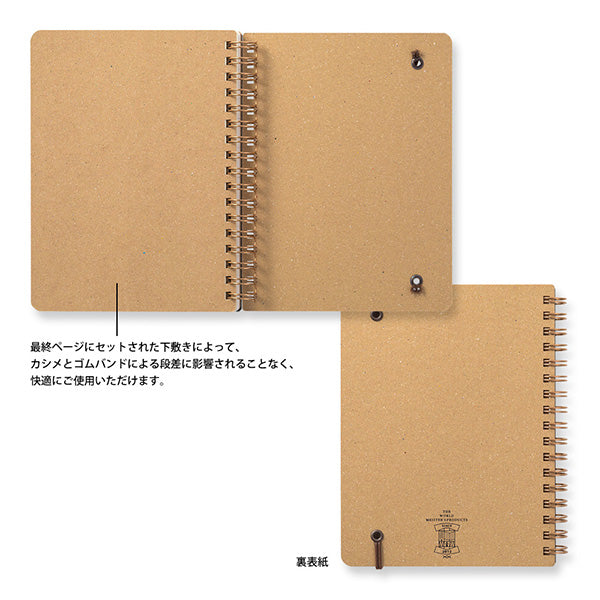 Premium Midori World Meister Grain Notebook - B6 Size, Brown Leather Cover - Perfect for Journaling, Sketching & Office Use