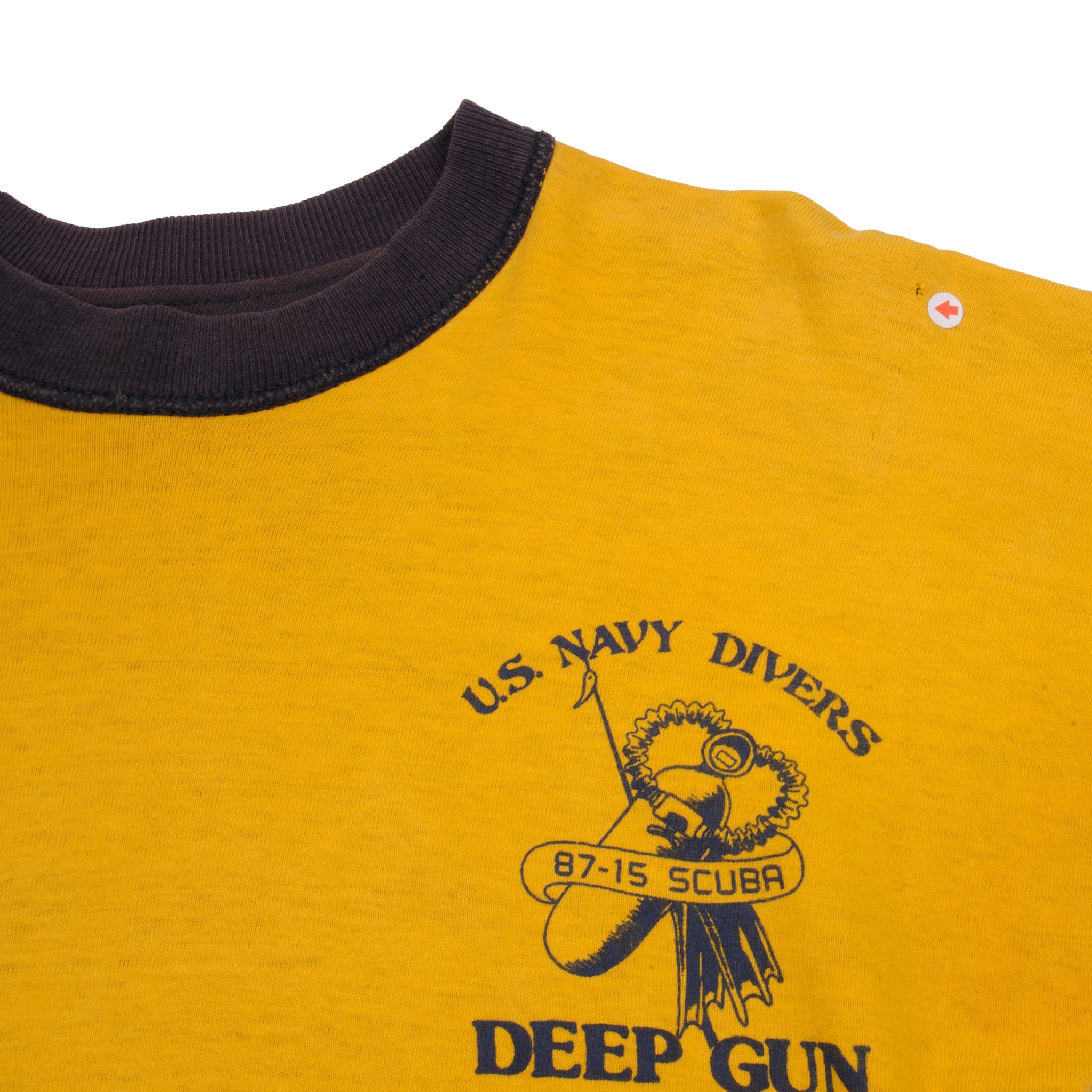 Vintage US Navy Deep Sea Divers Reversible T-Shirt 1990s - Medium - Made in USA - Military Style Tee for Casual Wear & Vintage Collectors