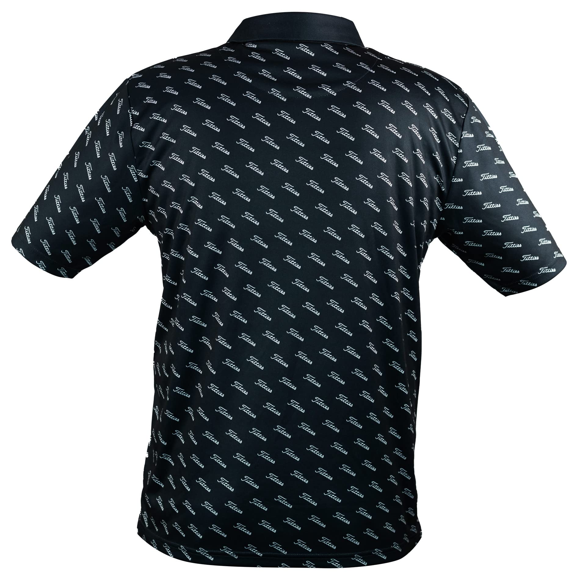 Men's Golf Polo Shirt with Titties Print - Breathable for Golf & Casual Wear