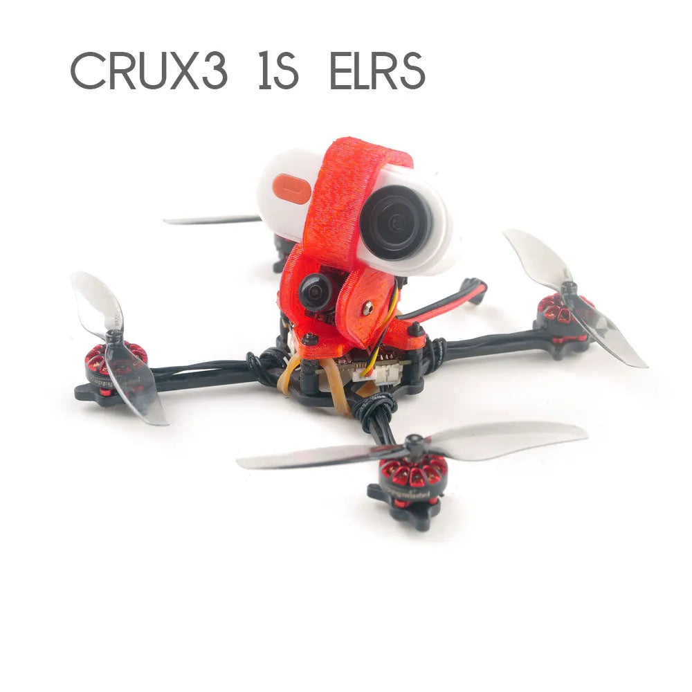 Happymodel Crux3 1S ELRS FPV Drone - Compatible with CaddxFPV Peanut & Insta360 GO2 - Lightweight Toothpick Quadcopter for Racing and Aerial Photography