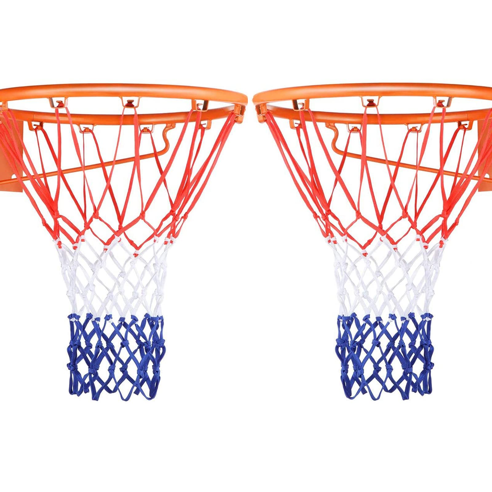 Heavy Duty Basketball Net 2-Pack - All Weather for Indoor/Outdoor Hoops - Perfect for Driveway & Gym Play