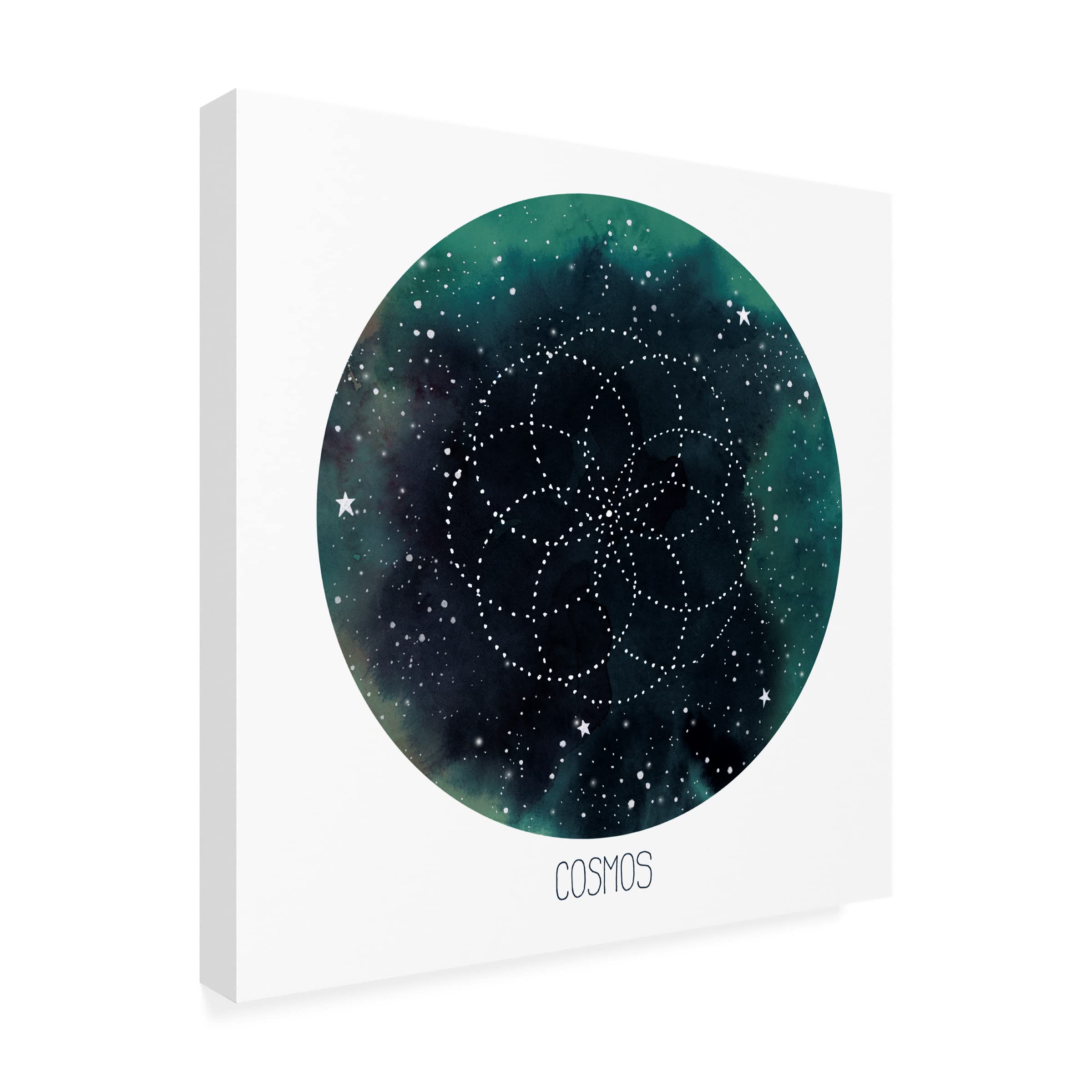 Grace Popp Celestial Orb III Canvas Wall Art - Modern Abstract Galaxy Painting for Living Room, Bedroom & Office Decor
