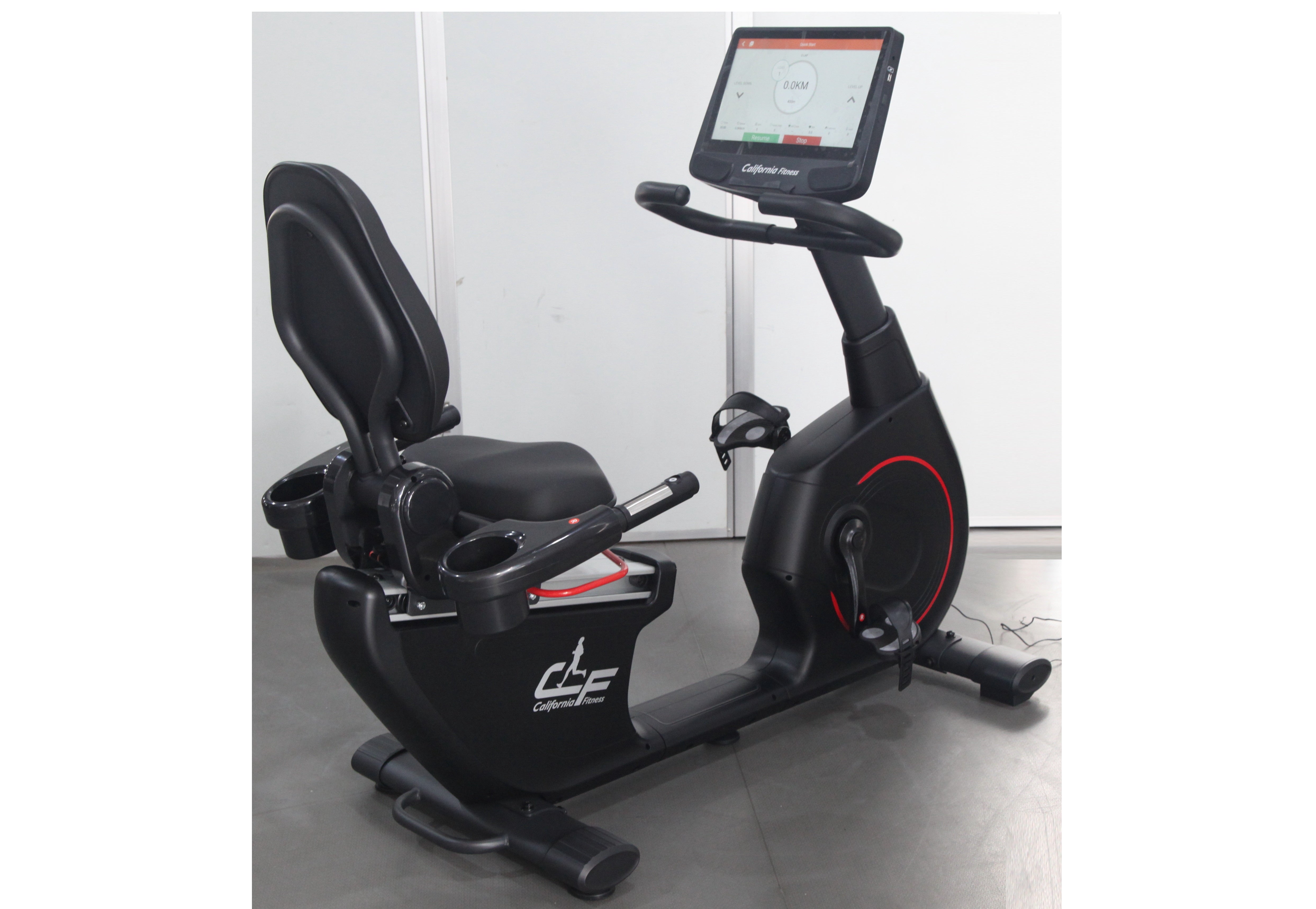 California Fitness R8 Recumbent Exercise Bike - Quiet Magnetic Resistance, LCD Display, 16 Levels Adjustable for Home Gym - Perfect for Low-Impact Cardio, Rehabilitation & Seniors Fitness