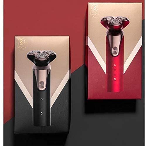 Premium Electric Razor for Men - Cordless Rechargeable Shaver with 3D Rotary Head, Wet/Dry Use & LED Display - Perfect for Travel, Gym & Daily Grooming (Black)