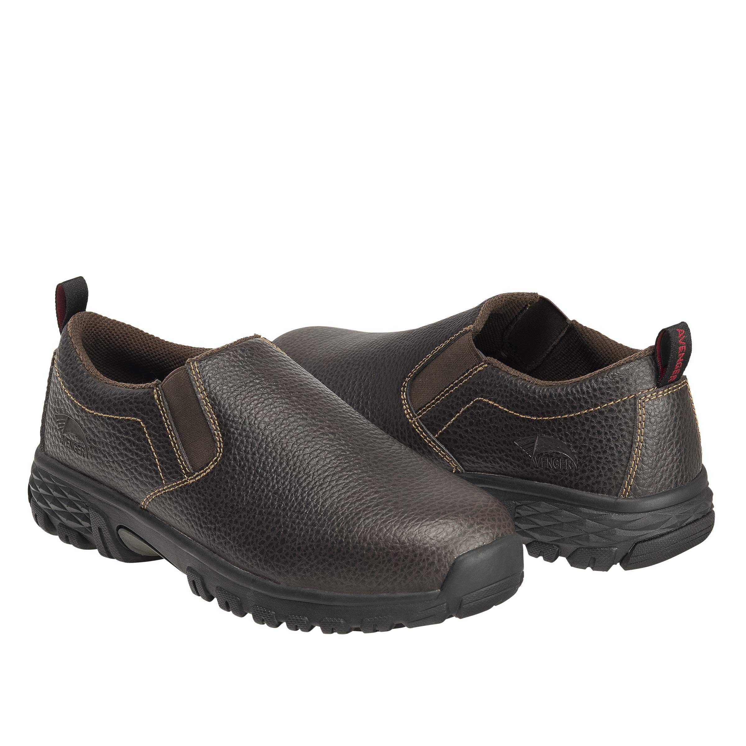 **Avenger Men's Flight Industrial Work Boots - Steel Toe, Slip Resistant, Comfortable for Construction & Heavy Duty Work**    *(Use Scenarios: Ideal for construction workers, warehouse staff, mechanics, and industrial laborers needing durable, safety-compliant footwear.)*