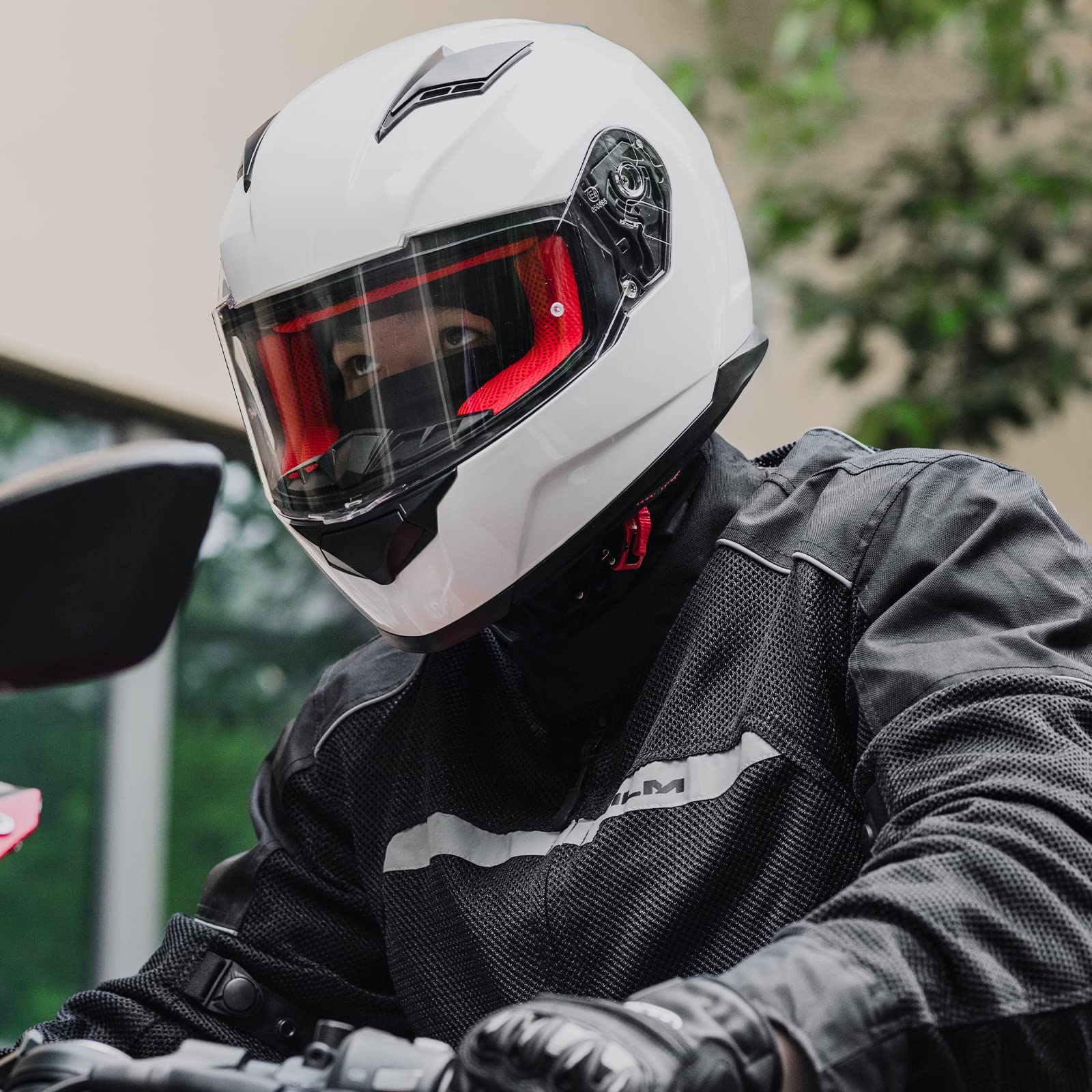 ILM Full Face Snowmobile & Motorcycle Helmet for Men & Women - DOT Approved Dual Sport Helmet with Pinlock Anti-Fog Visor - Ideal for Winter Riding, Off-Road Adventures & Street Biking