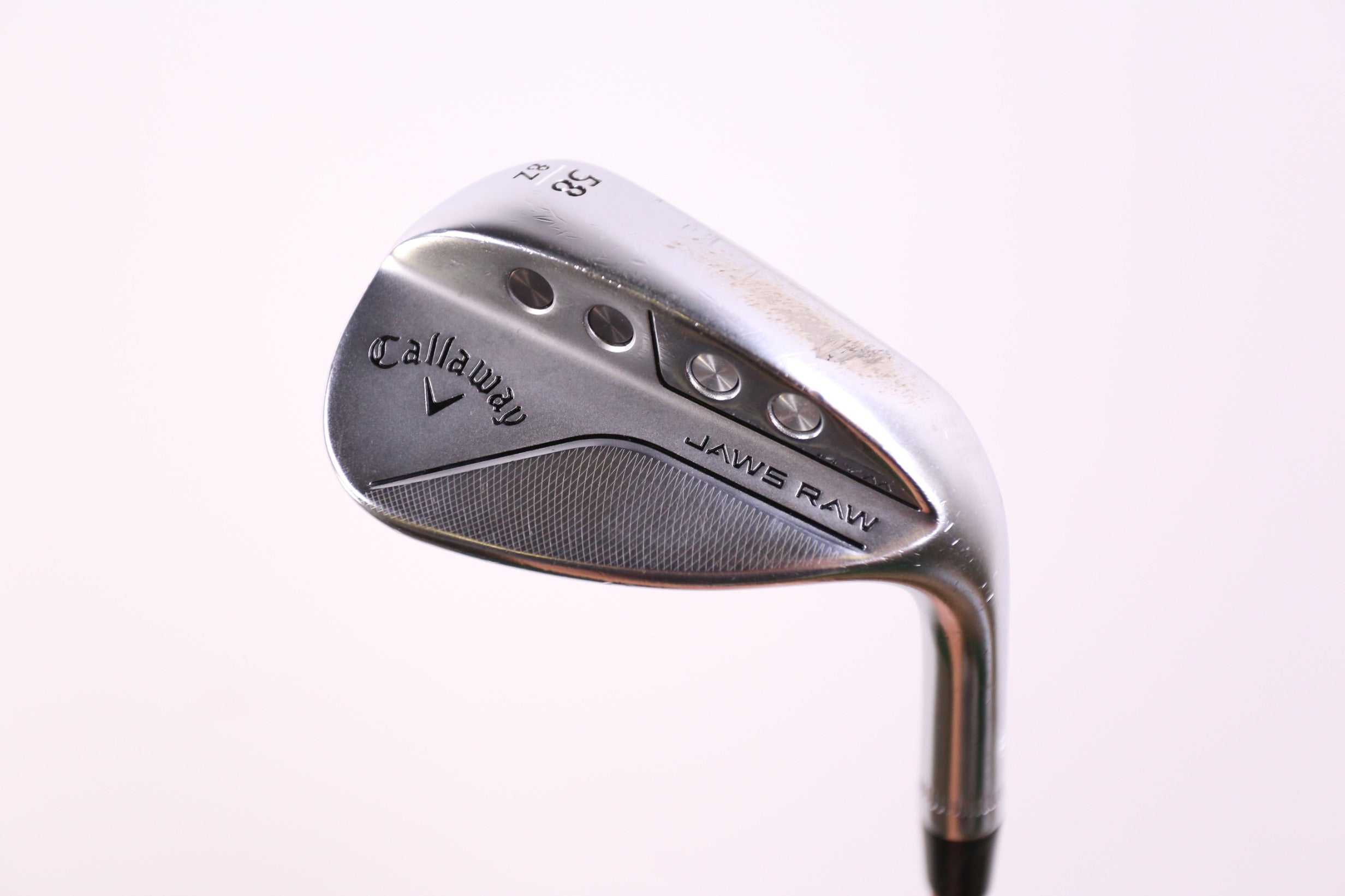 Used Callaway JAWS Raw Chrome Z Grind Lob Wedge 58° Stiff Flex Right Hand Golf Club - Perfect for Short Game Shots, Bunker Play & High-Loft Approaches