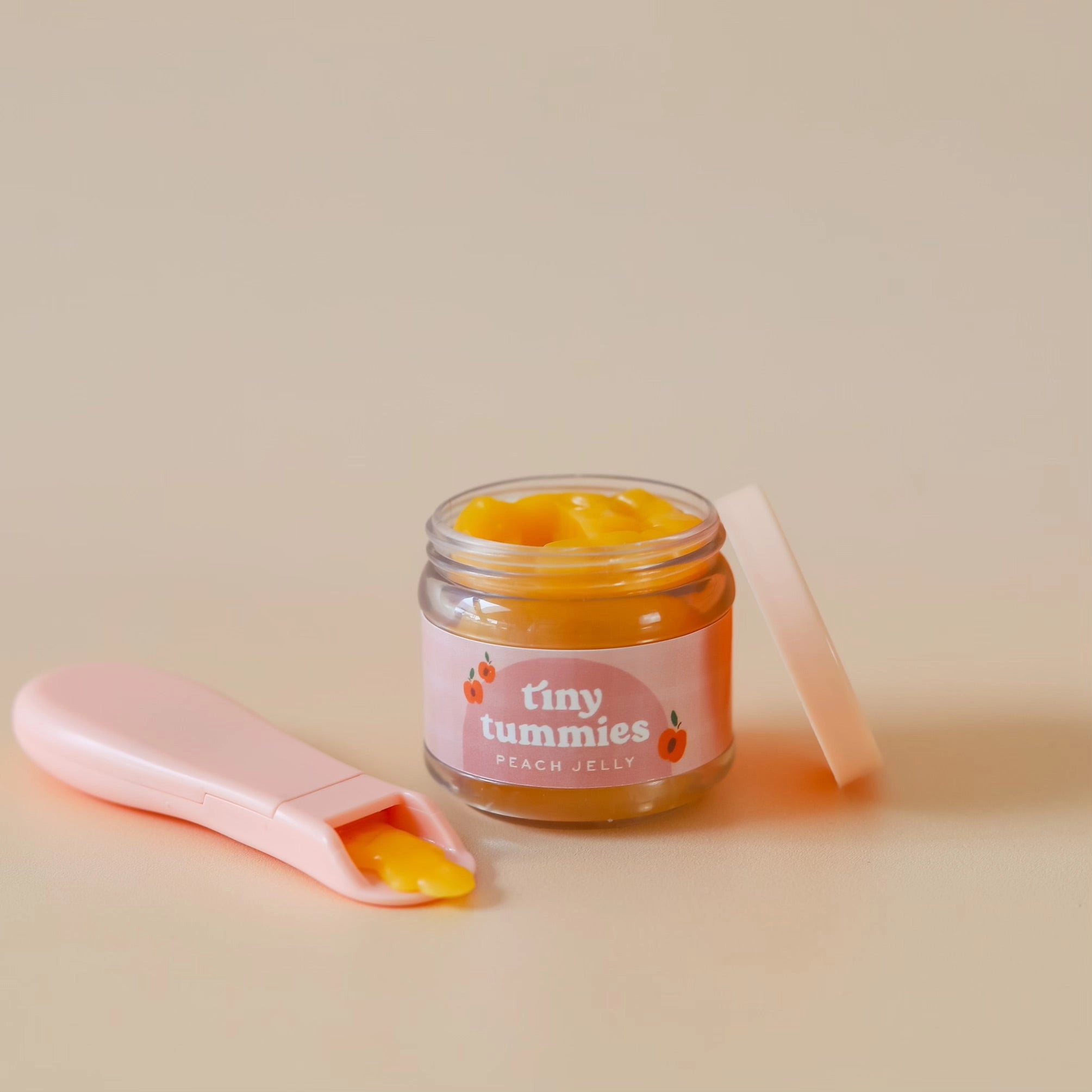 Tiny Tummies Doll Play Jar & Spoon Food Set - Pretend Play Kitchen Accessories for Kids - Perfect for Role Play, Tea Parties & Toddler Learning Activities