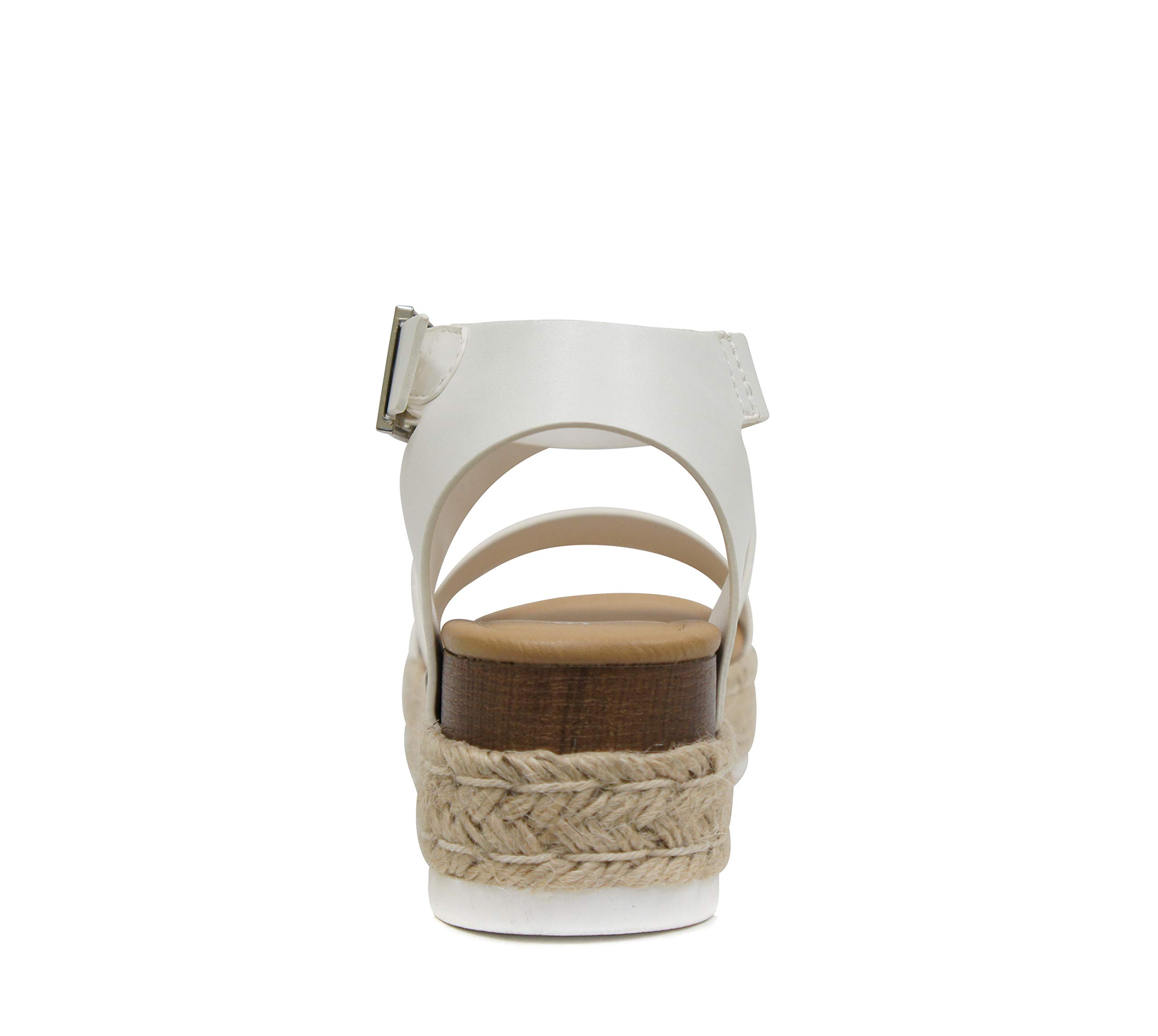 Soda Women's Open Toe Platform Sandals - Casual Clip-On Summer Shoes for Beach, Vacation & Everyday Wear
