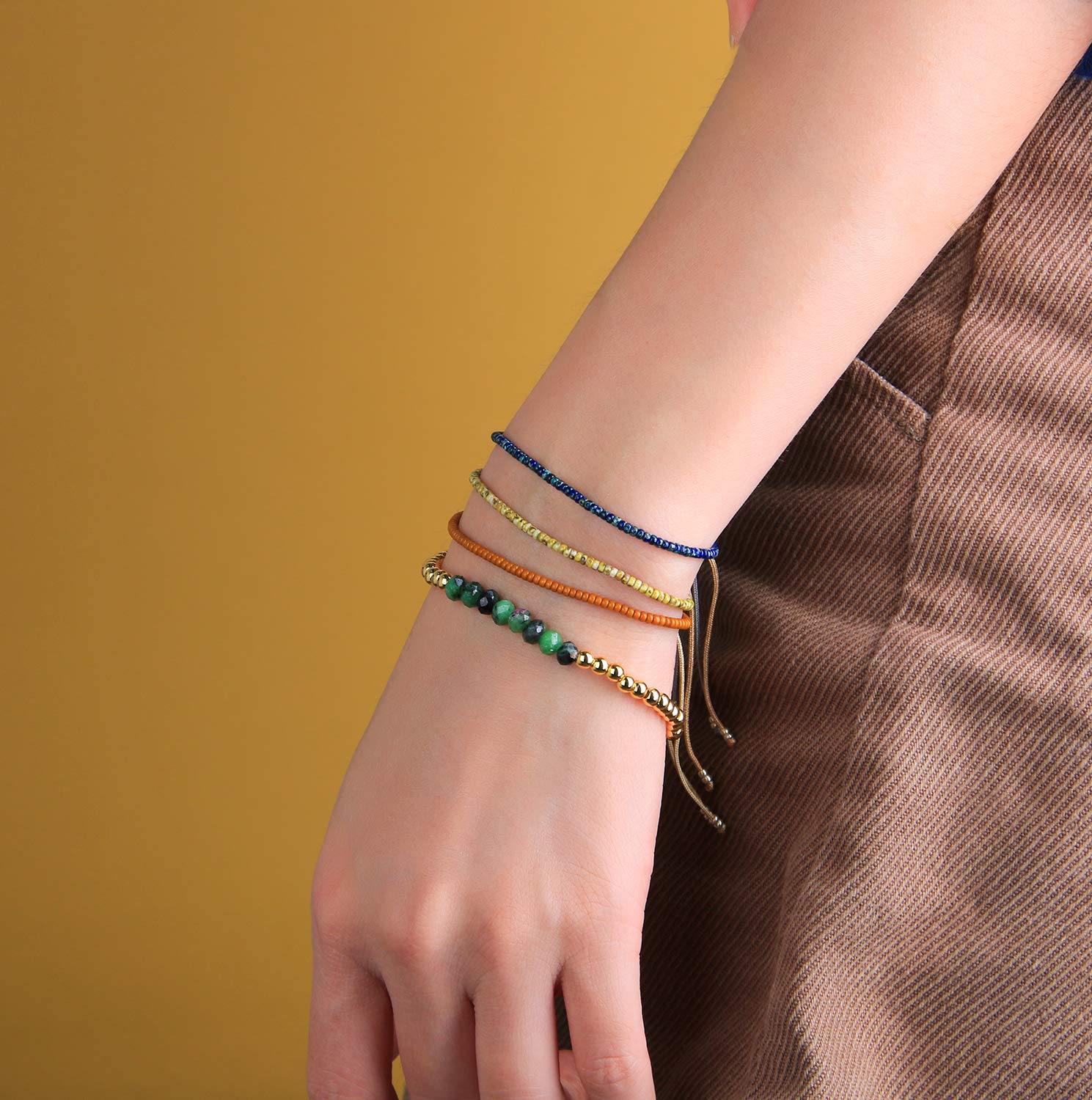 Colorful Beaded Friendship Bracelets for Women - Trendy Thin Strand Fashion Jewelry - Perfect for Gifts, Parties, and Everyday Wear