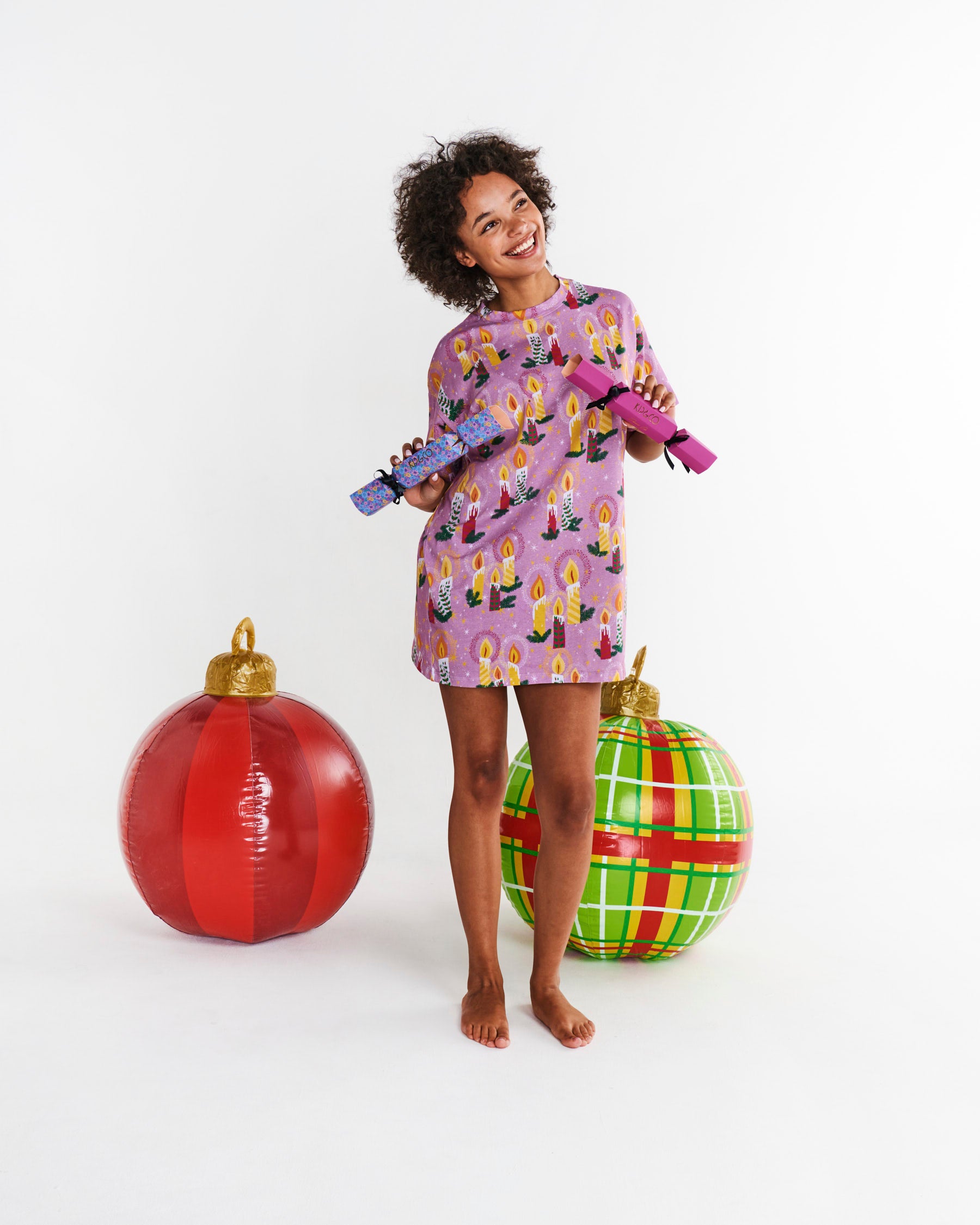 Organic Cotton Oversized T-Shirt Nightie for Women - Soft & Comfortable Sleepwear for Relaxing at Home or Lounging