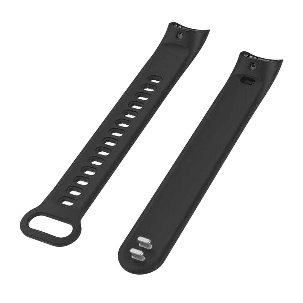 Almencla TPU Replacement Watch Band for Honor 3 - Durable Soft Silicone Strap, Black | Perfect for Running, Swimming & Everyday Wear