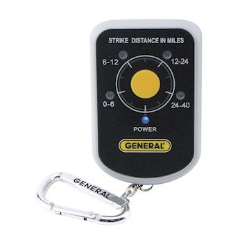 General Tools LD7 Personal Lightning Detector - Portable Storm Alert Device for Outdoor Safety, Hiking, Camping & Emergency Preparedness