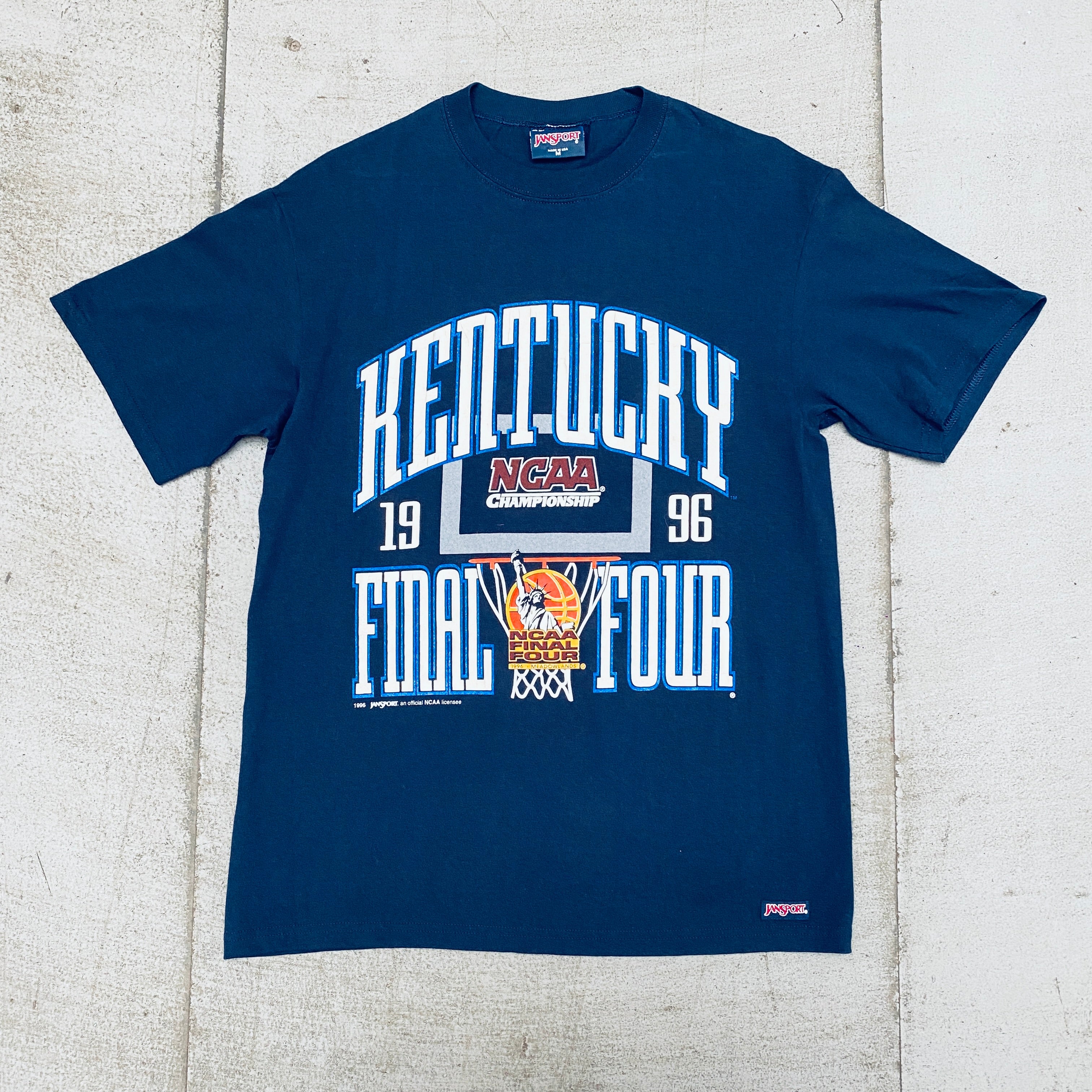 1996 Kentucky Wildcats JanSport Final Four Graphic Tee - Vintage NCAA Basketball Fan T-Shirt for Men - Perfect for Game Day, Sports Events & Retro Fashion
