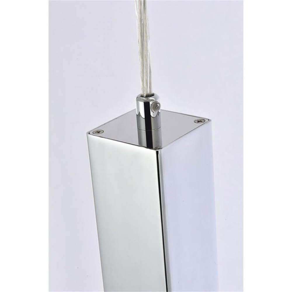Modern Chrome Ceiling Light - Weston 1-Light Pendant for Indoor Home Decor | Bright Lighting for Living Room, Bedroom & Dining Room