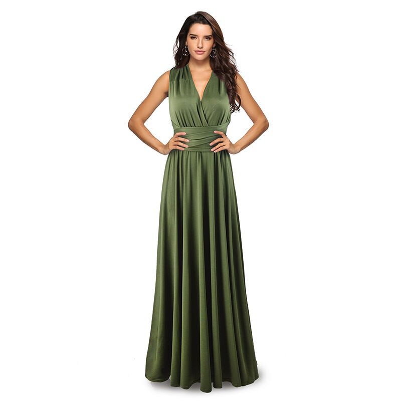 Boho Convertible Maxi Dress for Women - Versatile Summer Beach & Club Wear