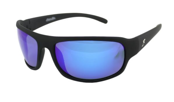 Blue Mirror/Smoke/Matte Black