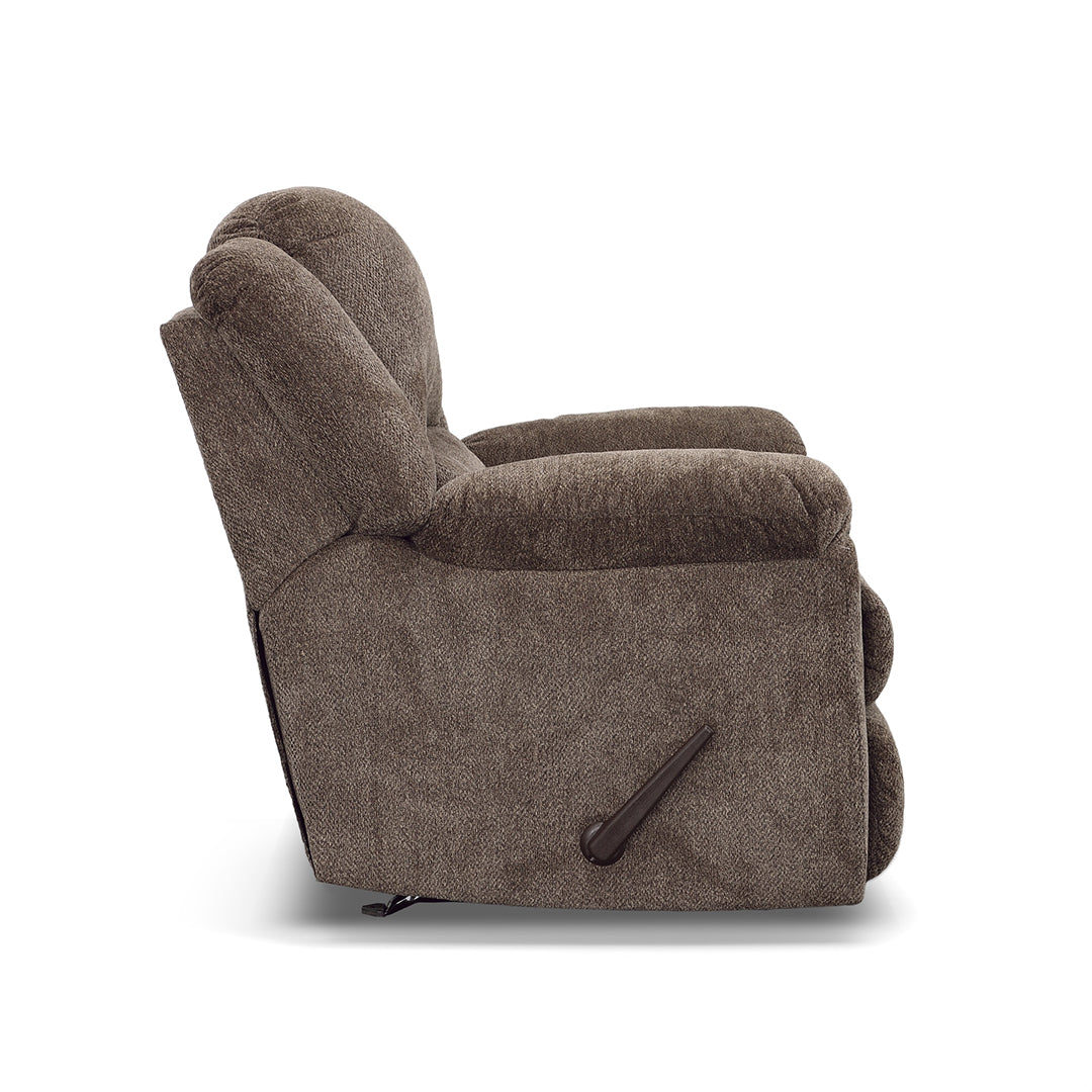Premium Newport Recliner Chair - Ergonomic Leather Reclining Sofa with Lumbar Support for Living Room, Home Theater & Office - Brown PU Leather Comfortable Lounge Chair for Relaxation & Entertainment