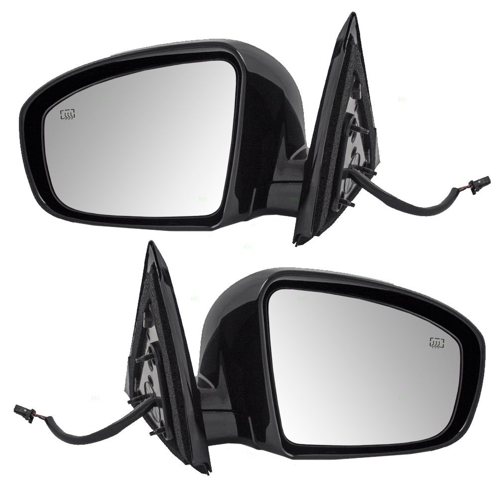 Heated Power Side View Mirrors with Memory Function - Compatible with 2013-2016 Nissan Pathfinder (Driver & Passenger Side, Part# 963023KA9C 963013KA9C) - Perfect for Winter Driving & Enhanced Visibility