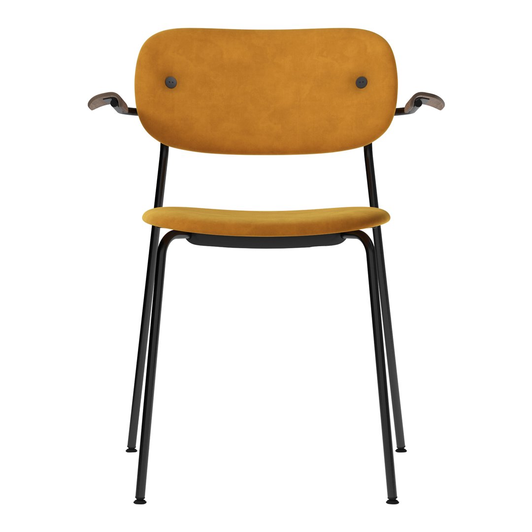 Modern Co Dining Chair with Armrests - Fully Upholstered Comfortable Seat for Kitchen, Dining Room & Breakfast Nook