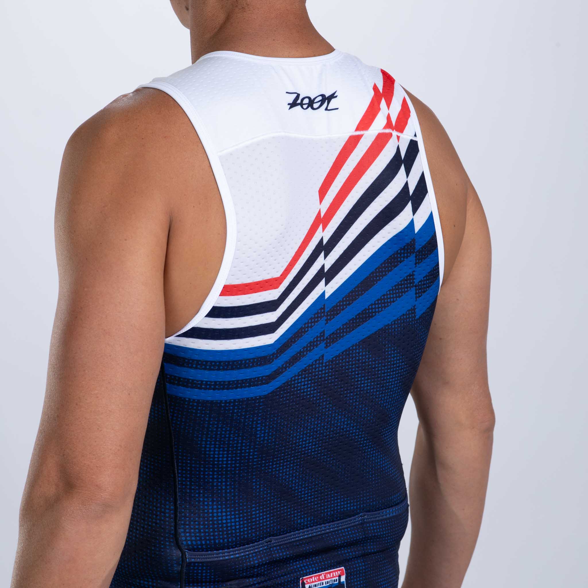 Men's Limited Edition Tri Tank Top - Cote d'Azur Inspired Athletic Shirt for Running, Gym & Beach Wear