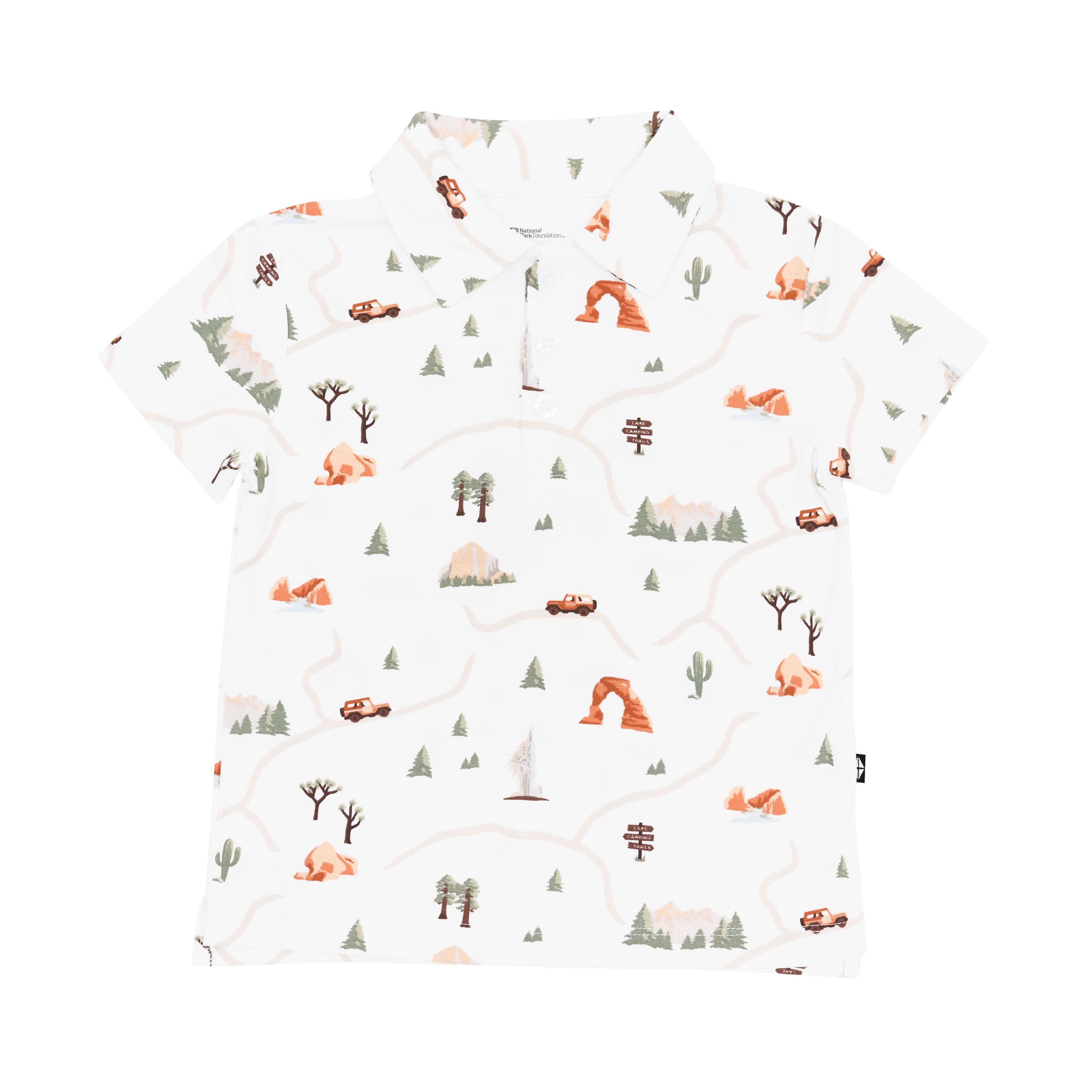 Kids' Short Sleeve Polo Shirt for Boys & Girls - Comfortable Cotton Travel Outfit for Road Trips & Summer Adventures