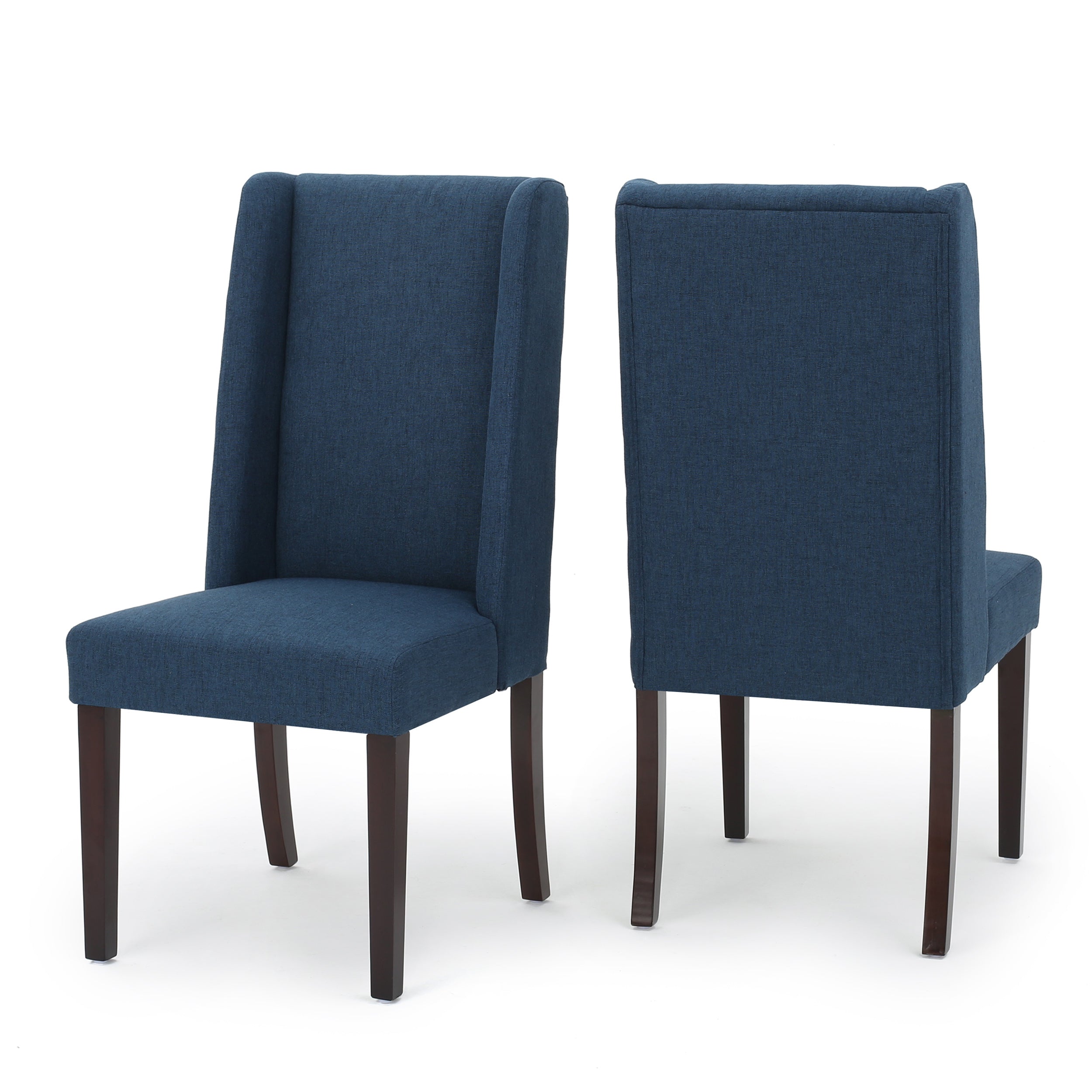 Modern Dining Chairs Set of 2 - Comfortable Kitchen & Dining Room Chairs with Sturdy Metal Legs - Perfect for Home, Restaurant, or Office Use