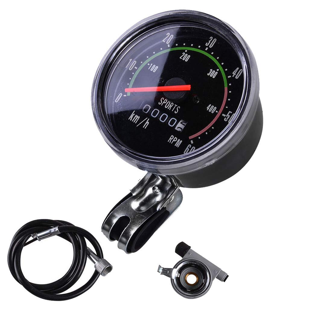 Waterproof Bike Speedometer & Odometer - Mechanical Bicycle Computer with LCD Display for Road & Mountain Bikes - Track Speed, Distance & Riding Time - Perfect for Cycling Enthusiasts & Commuters