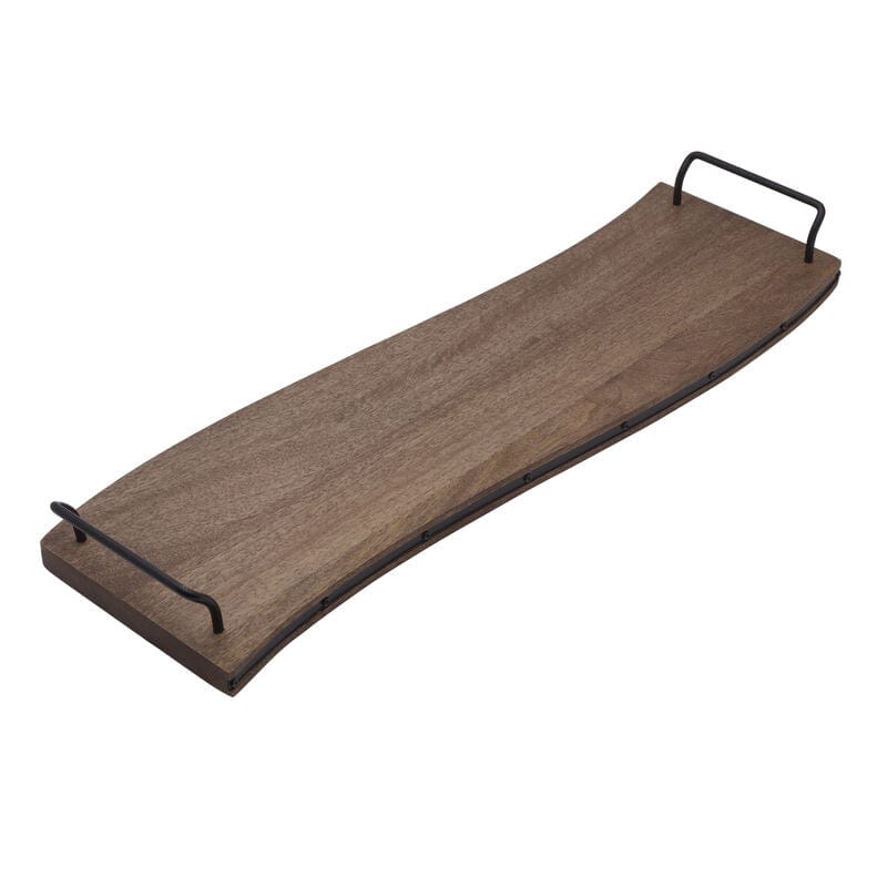 30 Inch Rustic Rectangular Wooden Serving Board - Perfect for Charcuterie, Cheese Platters & Entertaining