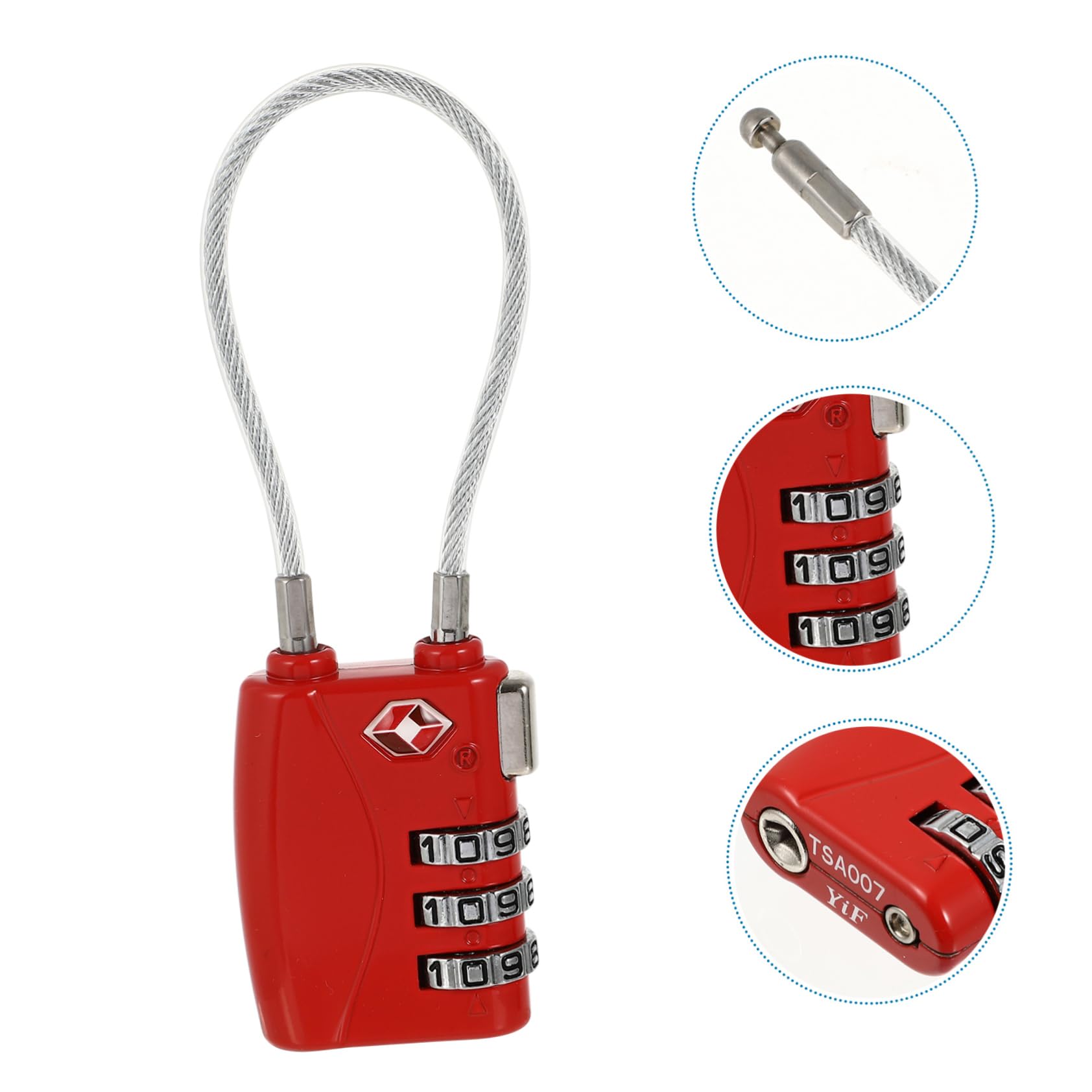 POPETPOP Outdoor Padlock - Waterproof & Heavy Duty Travel Luggage Lock with Key, TSA Approved for Suitcases, Backpacks & Bags - Perfect for Airports, Hotels & International Travel Security