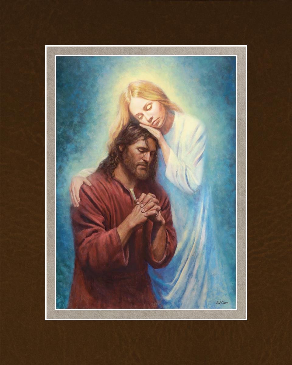 Angel Mother by Del Parson - Religious Wall Art for Home Decor - Perfect for Living Room, Bedroom & Church Inspirational Decor