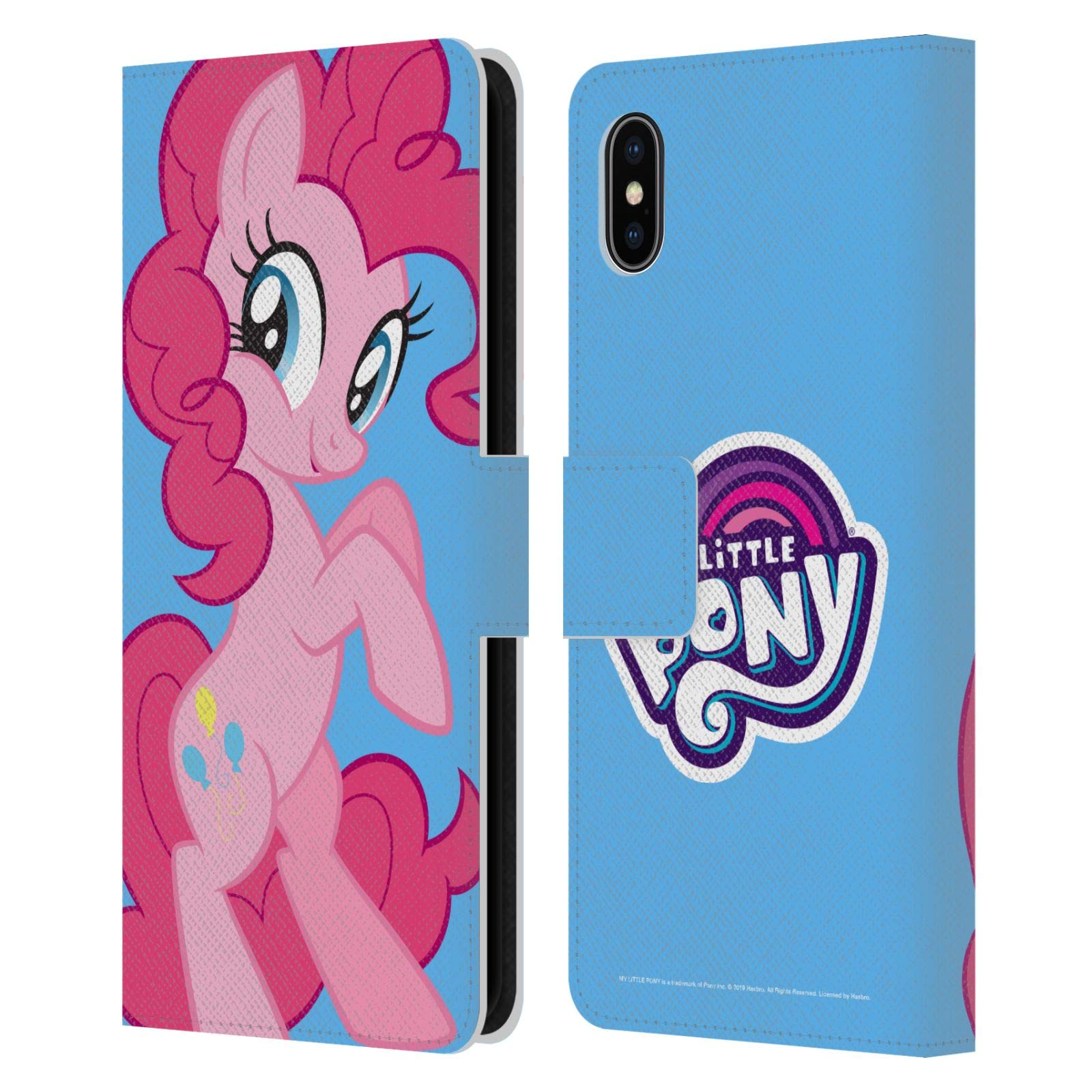 Official My Little Pony Pinkie Pie Leather Wallet Case for iPhone Xs Max - Licensed Character Art Book Cover - Perfect for Fans, Collectors & Daily Use