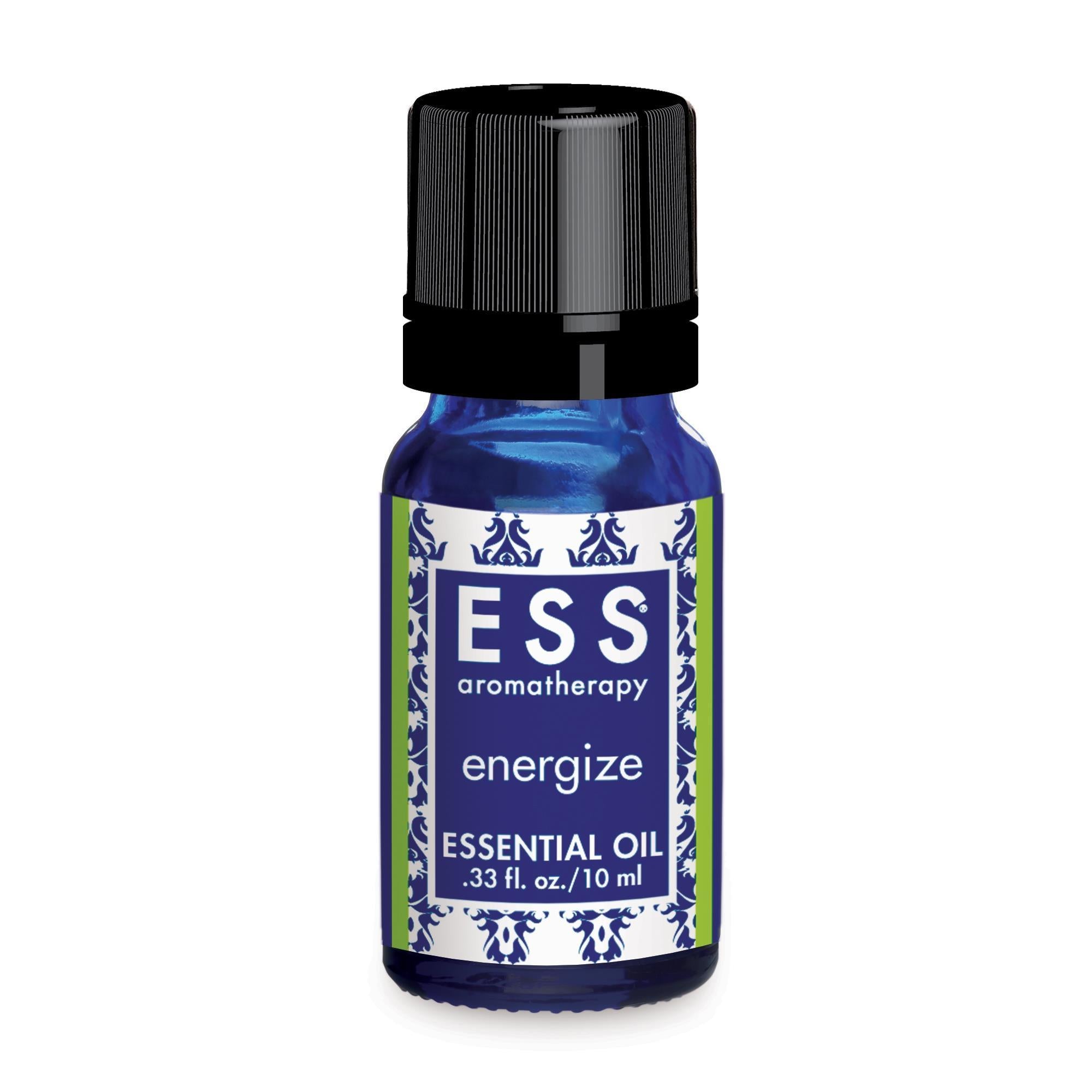 ESS Energize Essential Oil Blend - 10 mL Pure Aromatherapy Oil for Focus & Energy Boost - Perfect for Diffusers, Massage & Home Relaxation